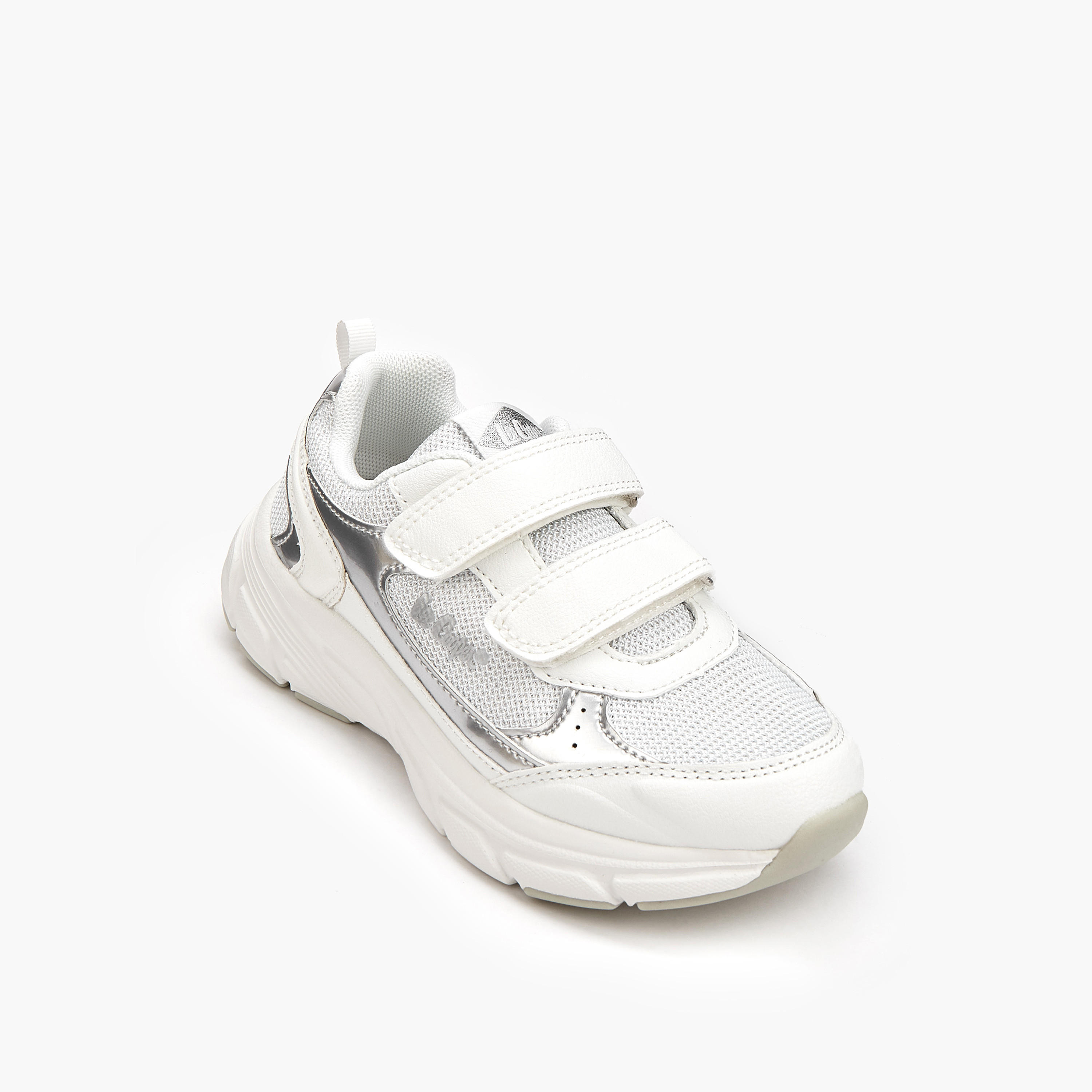 Lee Cooper Girls Panelled Hook and Loop Sneakers-girls-shoes-sneakers-image-3