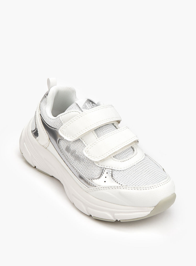 Lee Cooper Girls Panelled Hook and Loop Sneakers-girls-shoes-sneakers-image-3