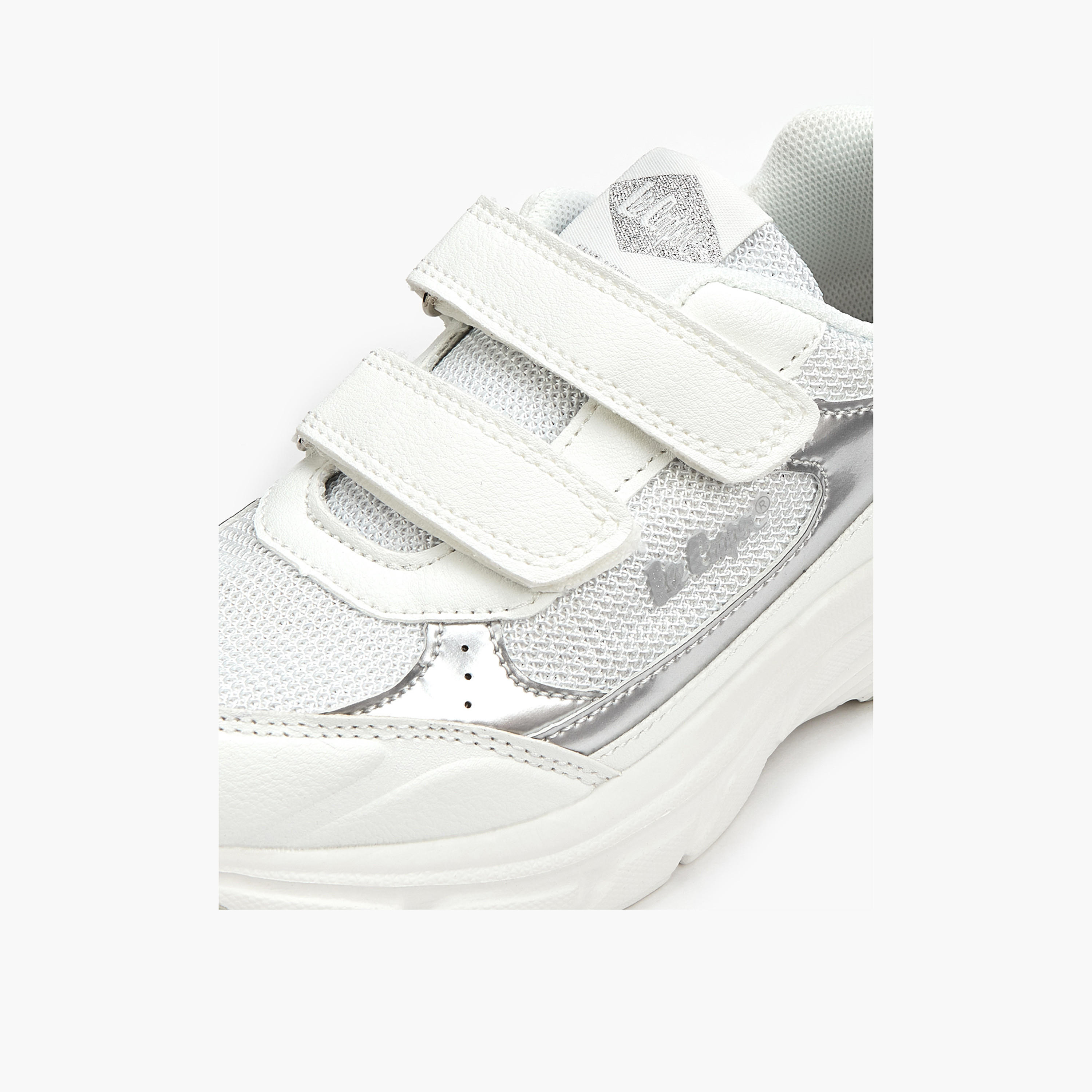 Lee Cooper Girls Panelled Hook and Loop Sneakers-girls-shoes-sneakers-image-4