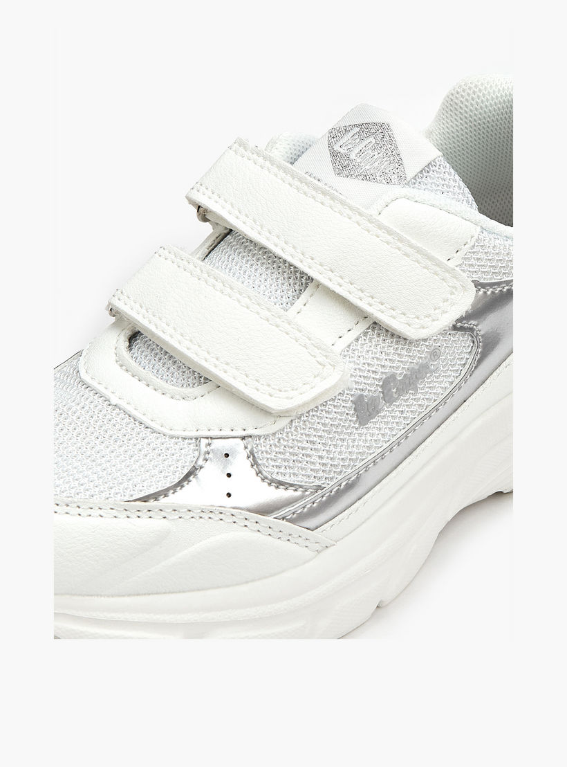Lee Cooper Girls Panelled Hook and Loop Sneakers-girls-shoes-sneakers-image-4