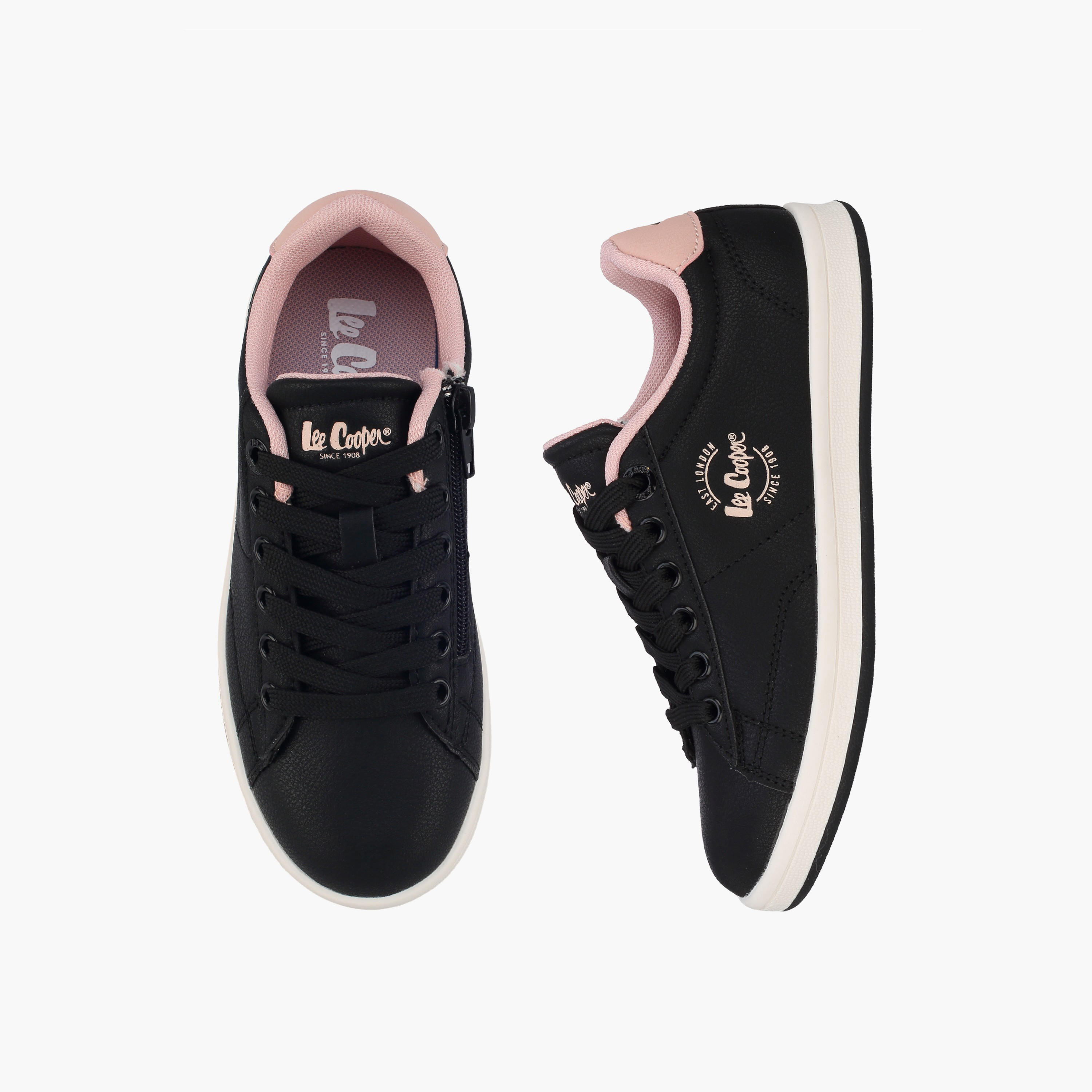 Lee Cooper Girls Lace-Up Ankle Sneakers-girls-shoes-sneakers-image-1