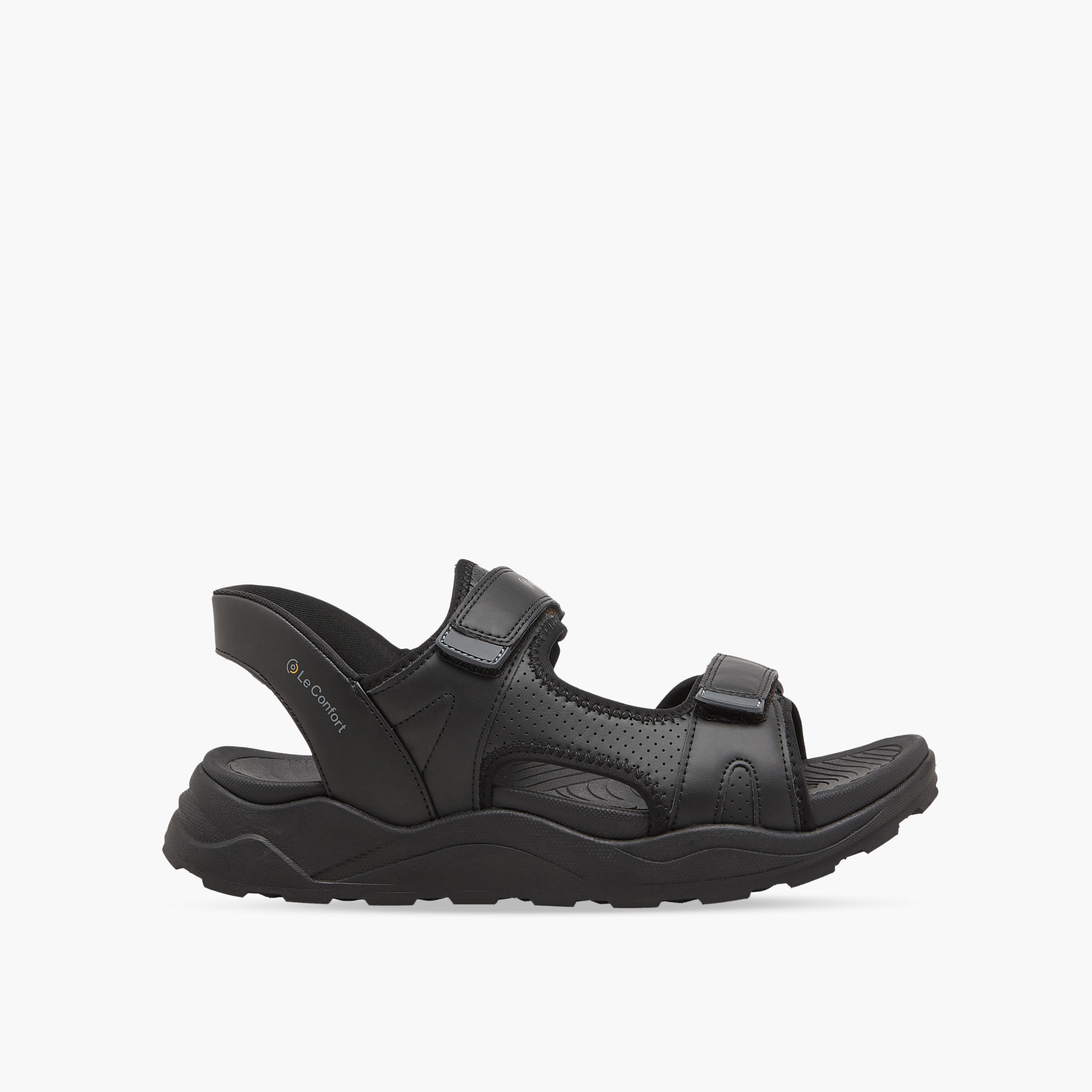 Le Confort Men Double Strap Hook & Loop Sandals-men-shoes-sandals-image-2