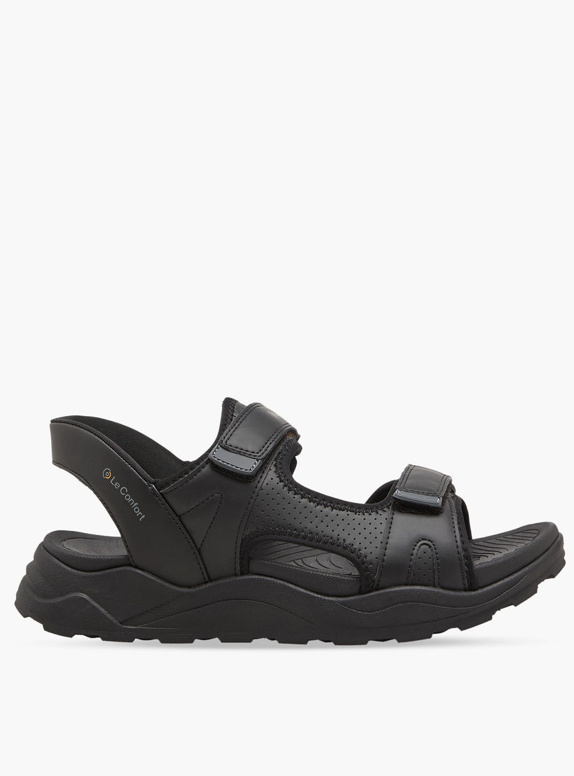 Le Confort Men Double Strap Hook & Loop Sandals-men-shoes-sandals-image-2