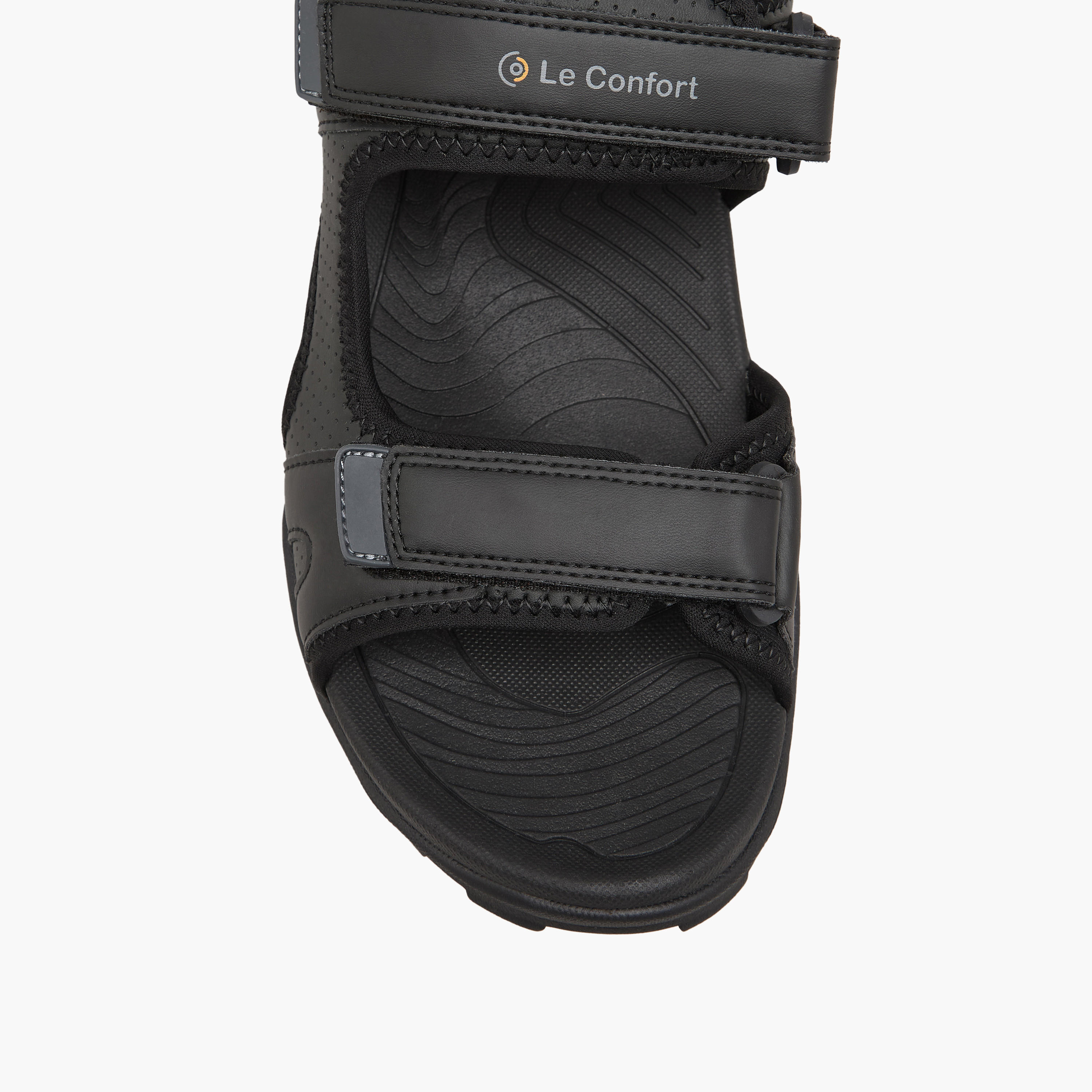 Le Confort Men Double Strap Hook & Loop Sandals-men-shoes-sandals-image-3