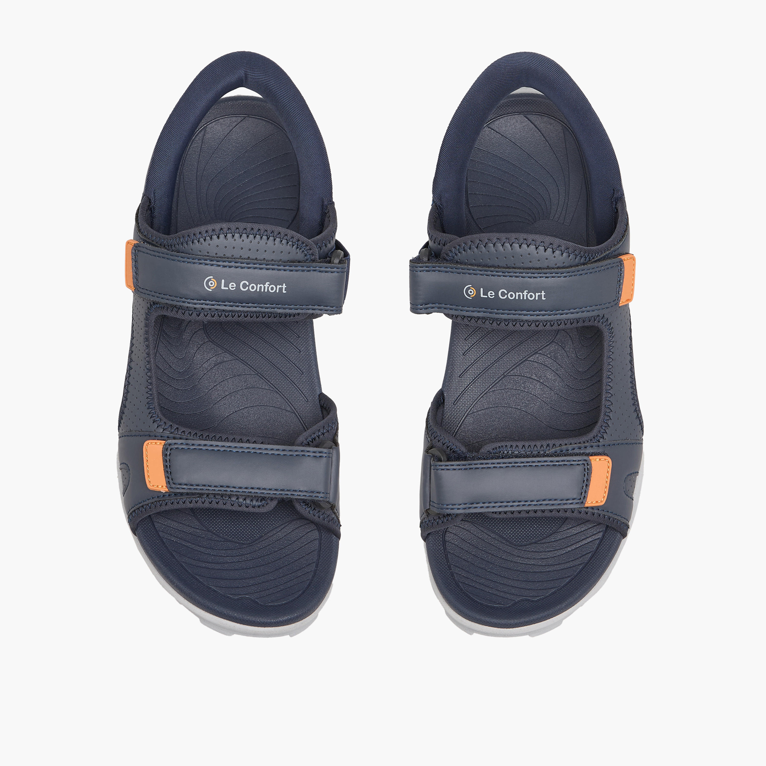 Le Confort Men Double Strap Hook & Loop Sandals-men-shoes-sandals-image-1