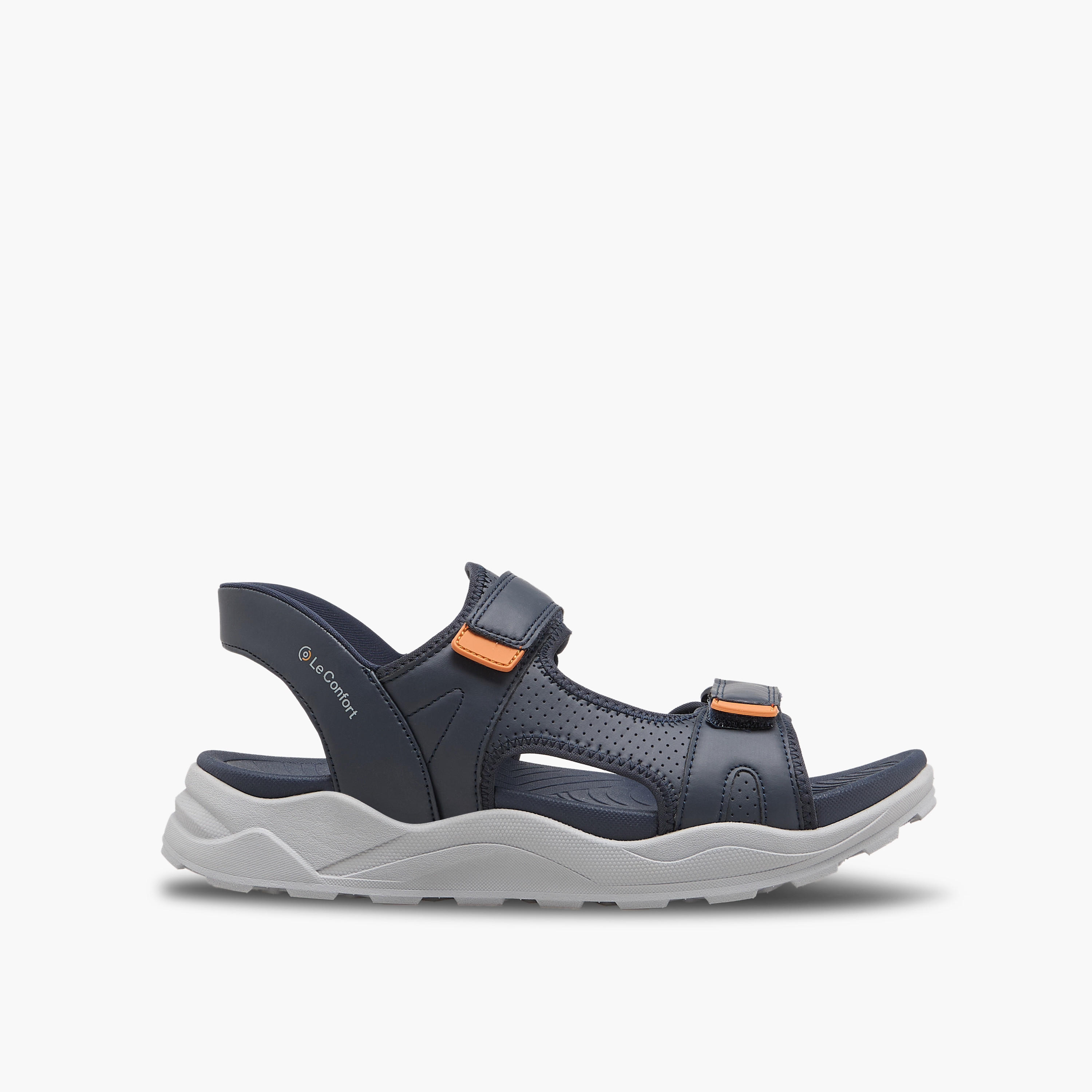 Le Confort Men Double Strap Hook & Loop Sandals-men-shoes-sandals-image-2