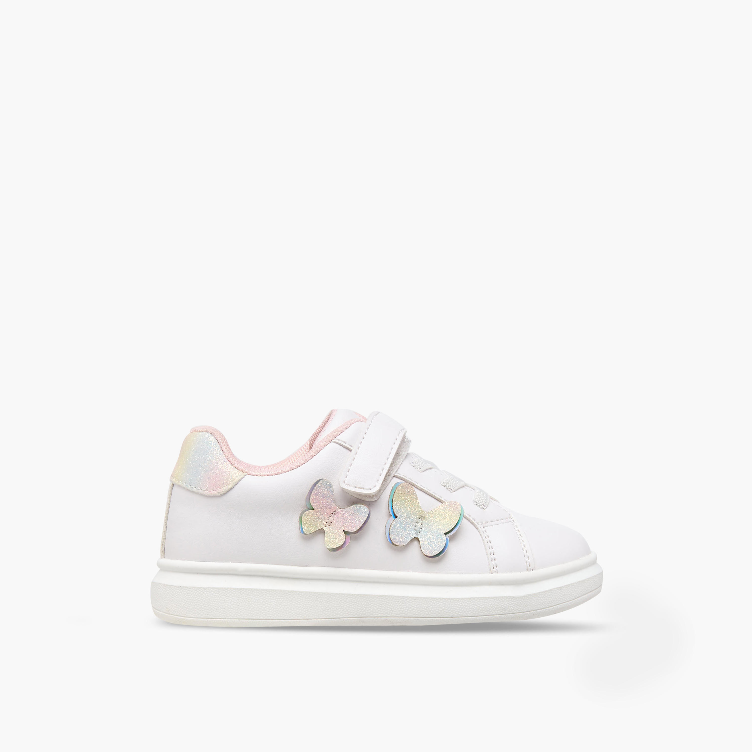 Flora Bella Girls Hook and Loop Ankle Sneakers-girls-shoes-sneakers-image-3