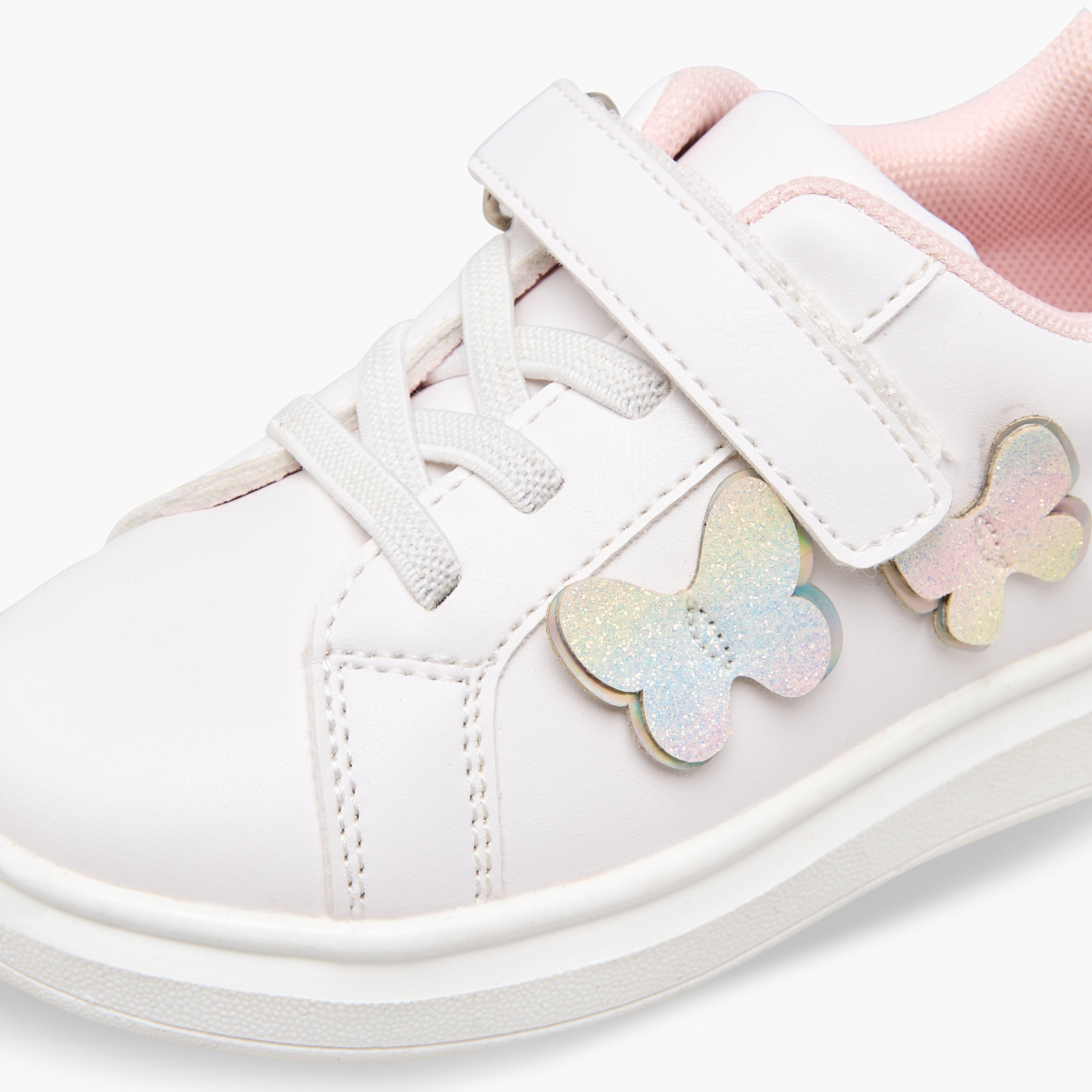Flora Bella Girls Hook and Loop Ankle Sneakers-girls-shoes-sneakers-image-4