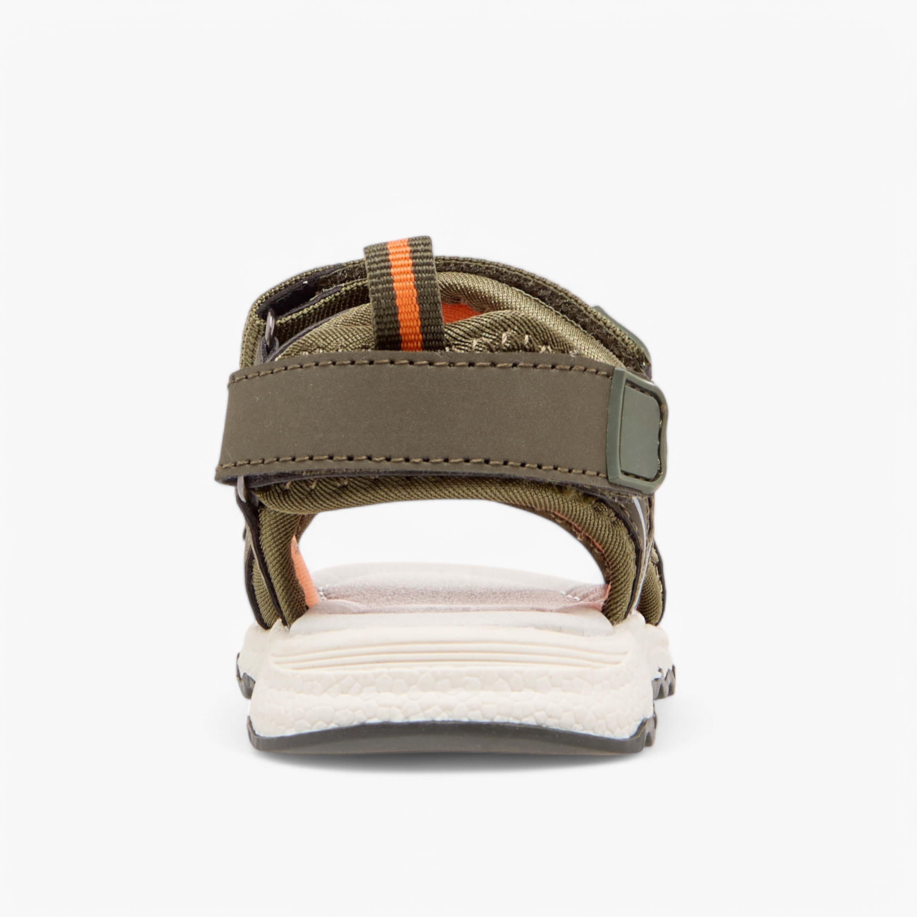 LBL by Shoexpress Textured Floaters with Hook and Loop Closure-baby-boys-shoes-sandals-image-4