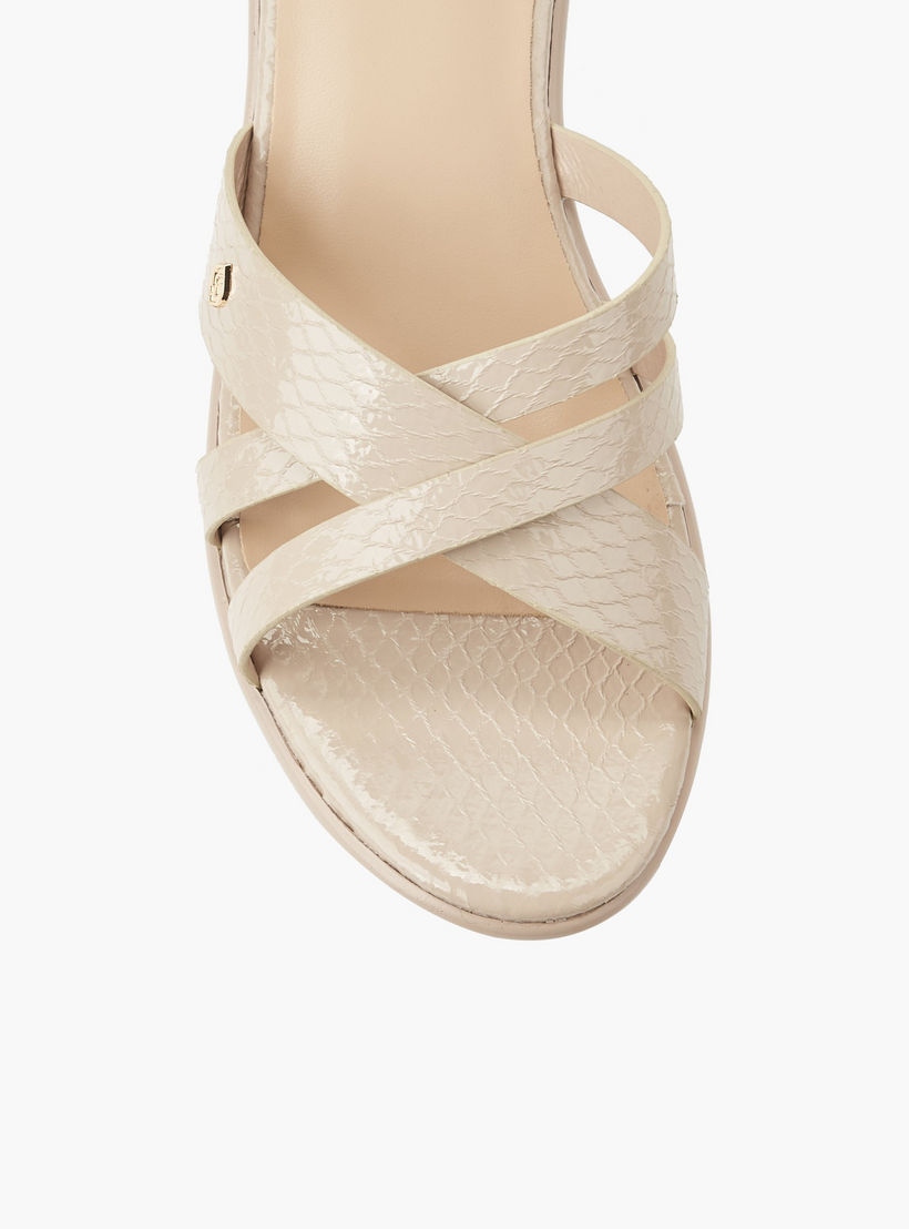 Surestep Women Textured Lightweight Wedge Heel Cross Strap Sandals-women-shoes-sandals-heeled-image-5