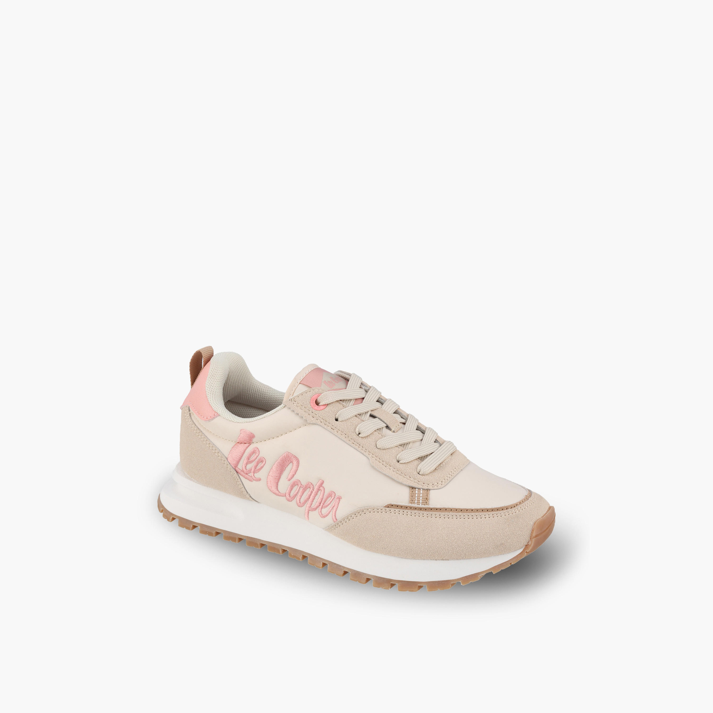 حذاء سنيكرز طول الكاحل برباط وتطريز الشعار للنساء من لي كوبر-women-shoes-sneakers-image-2