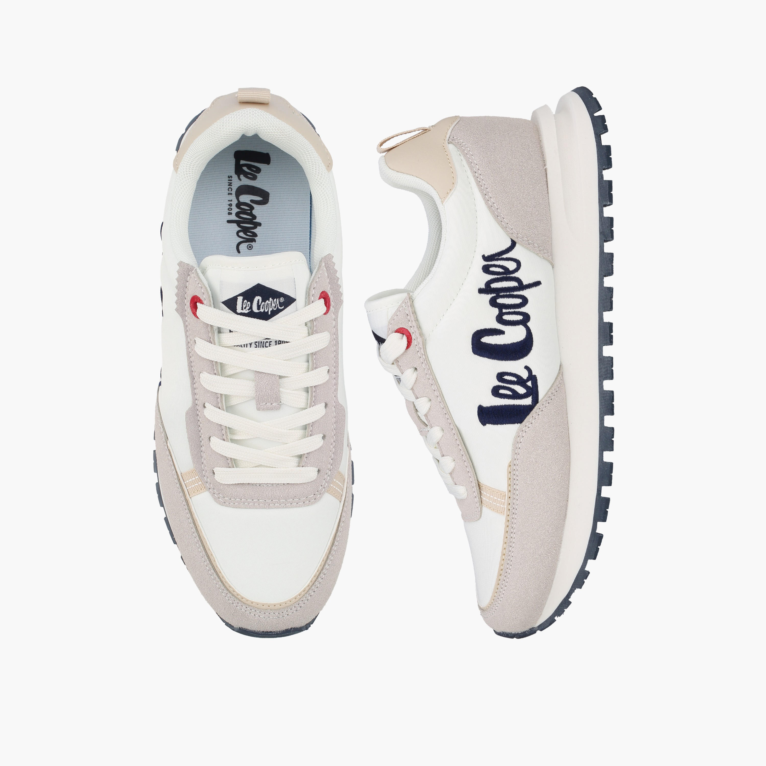 حذاء سنيكرز طول الكاحل برباط وتطريز الشعار للنساء من لي كوبر-women-shoes-sneakers-image-1