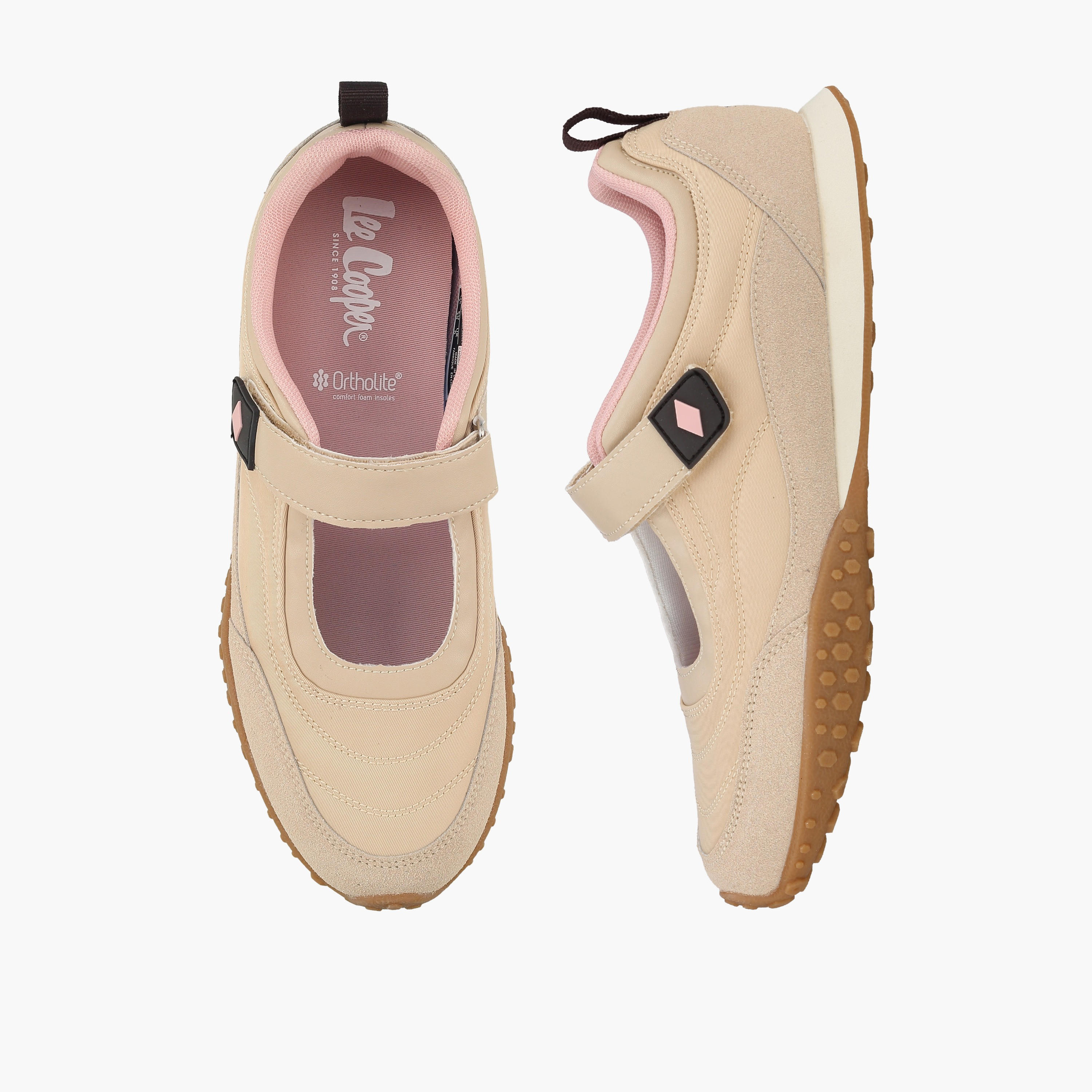 حذاء سنيكرز للنساء بشريط إغلاق لاصق من لي كوبر-women-shoes-ballerinas-image-1