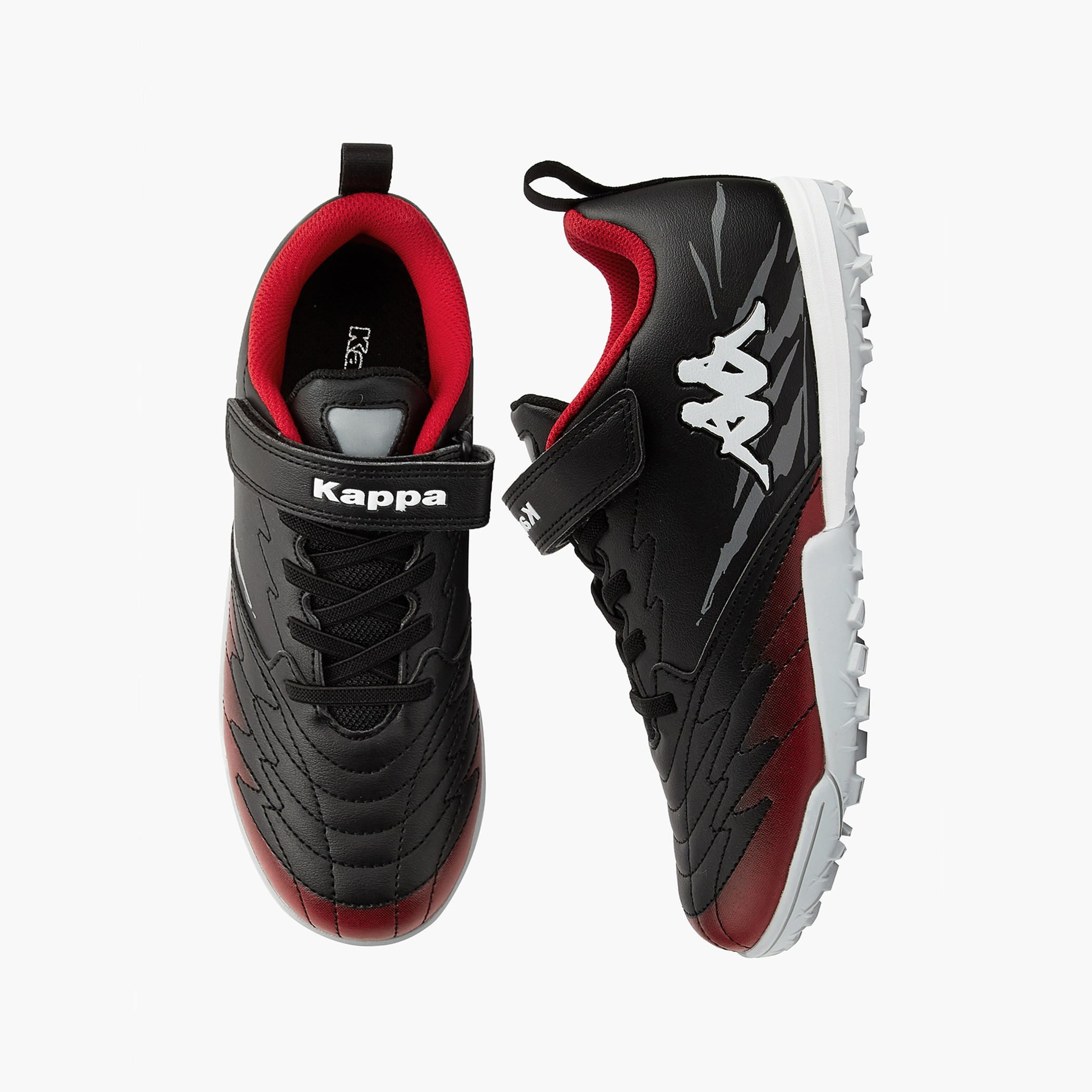 Kappa Kids Hook and Loop Football Turf Shoes with Pull Tab-sports-boys-shoes-image-1