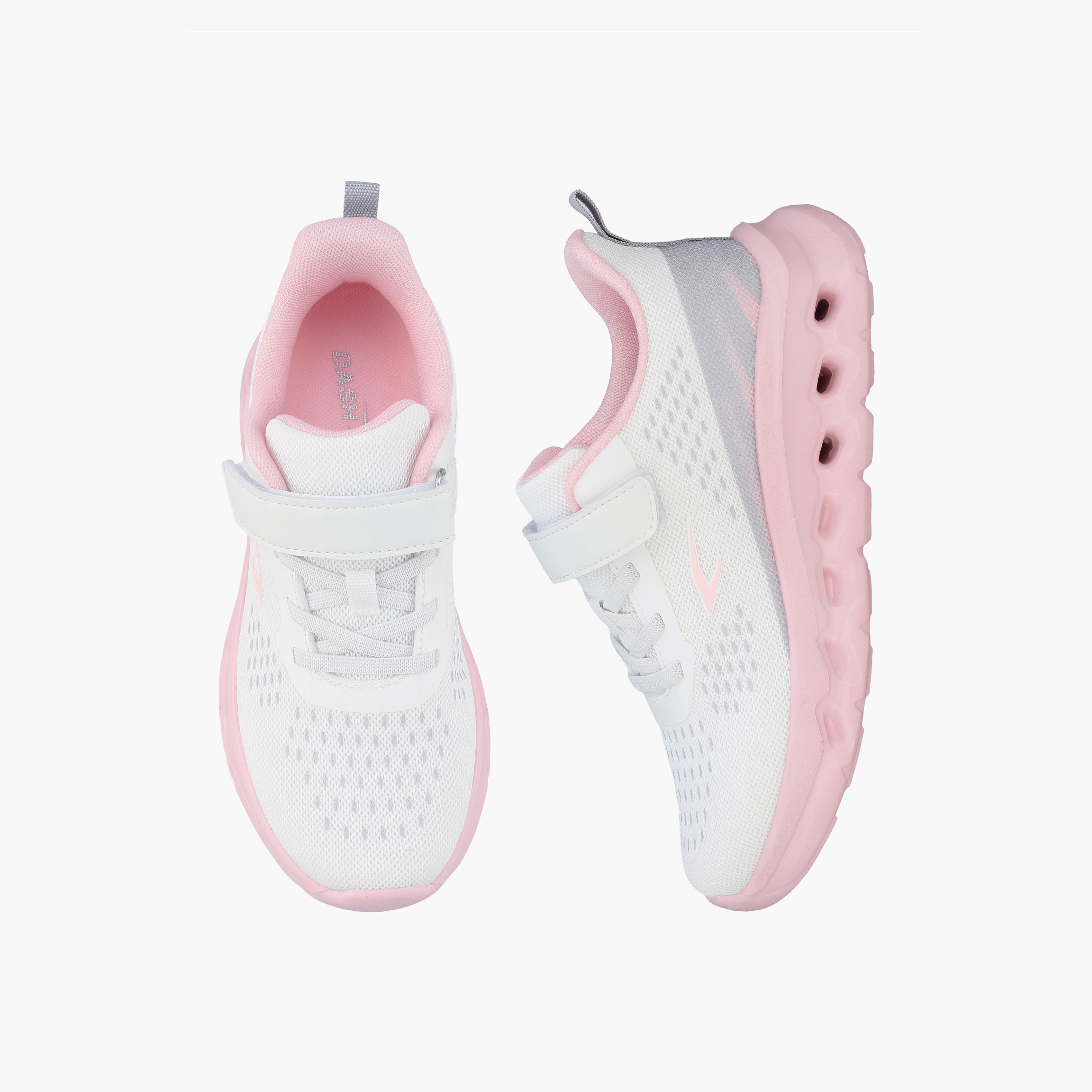 Dash Girls Hook & Loop Sports Shoes-sports-girls-shoes-image-1