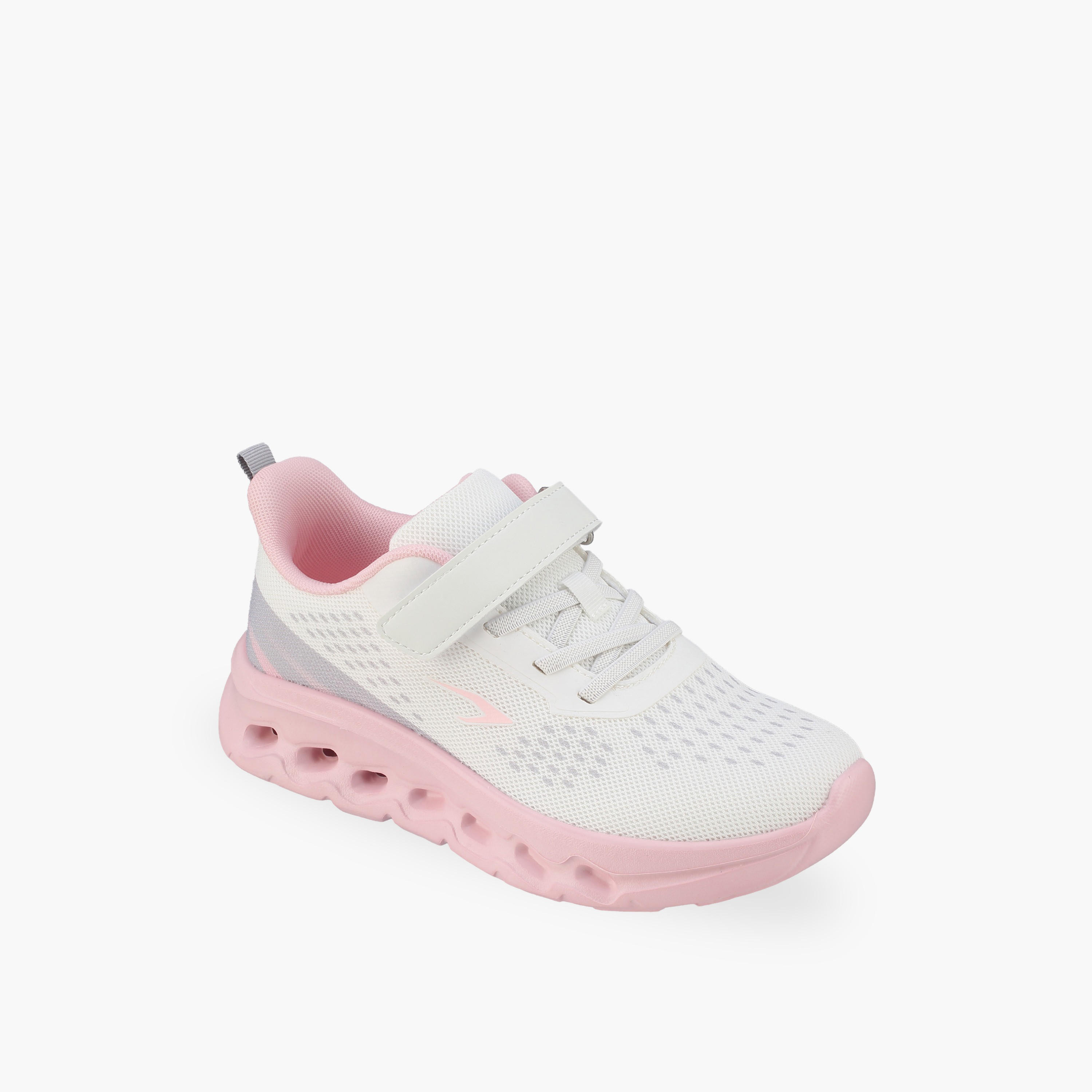 Dash Girls Hook & Loop Sports Shoes-sports-girls-shoes-image-2