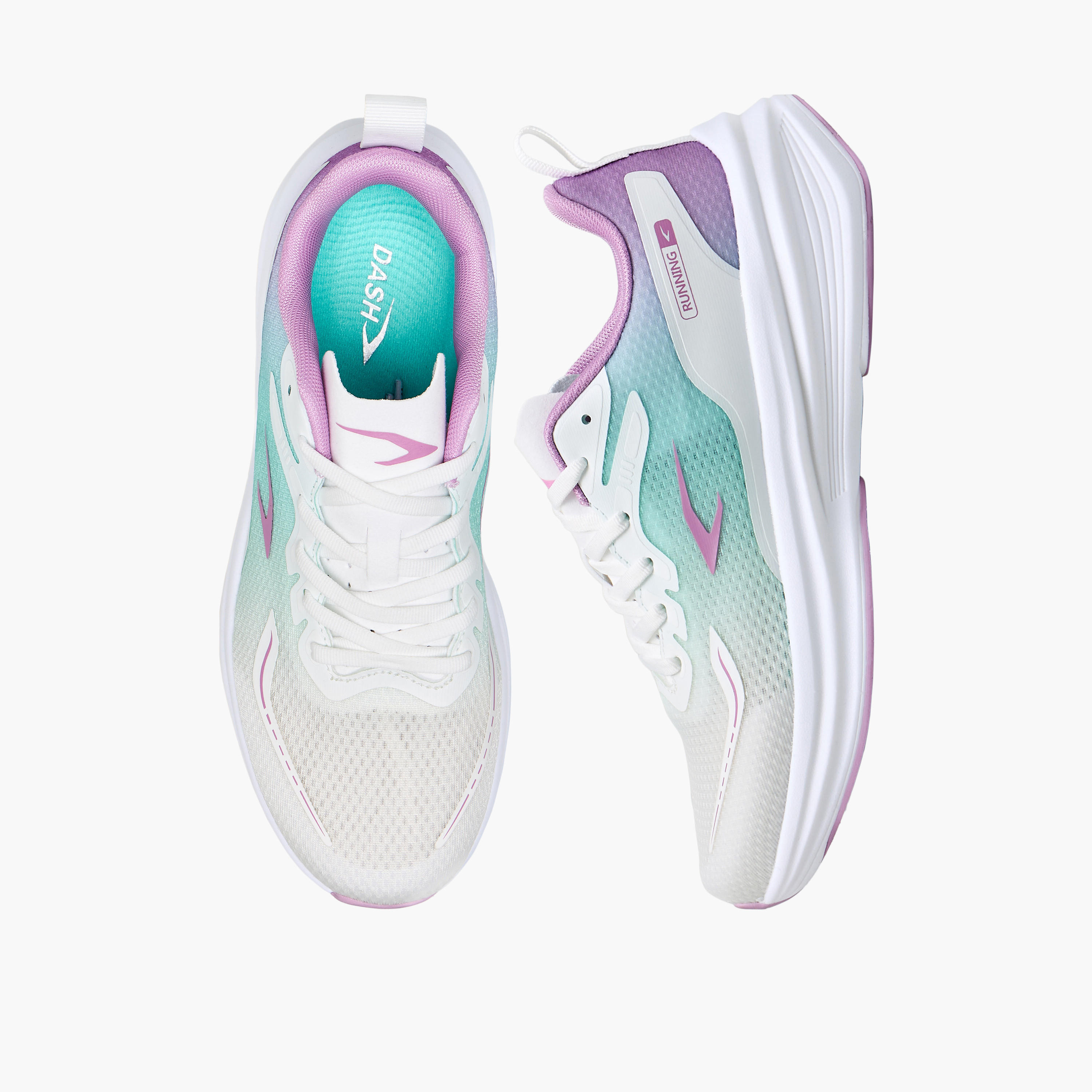 Dash Women Ombre Lace-Up Running Shoes-sports-women-shoes-image-1