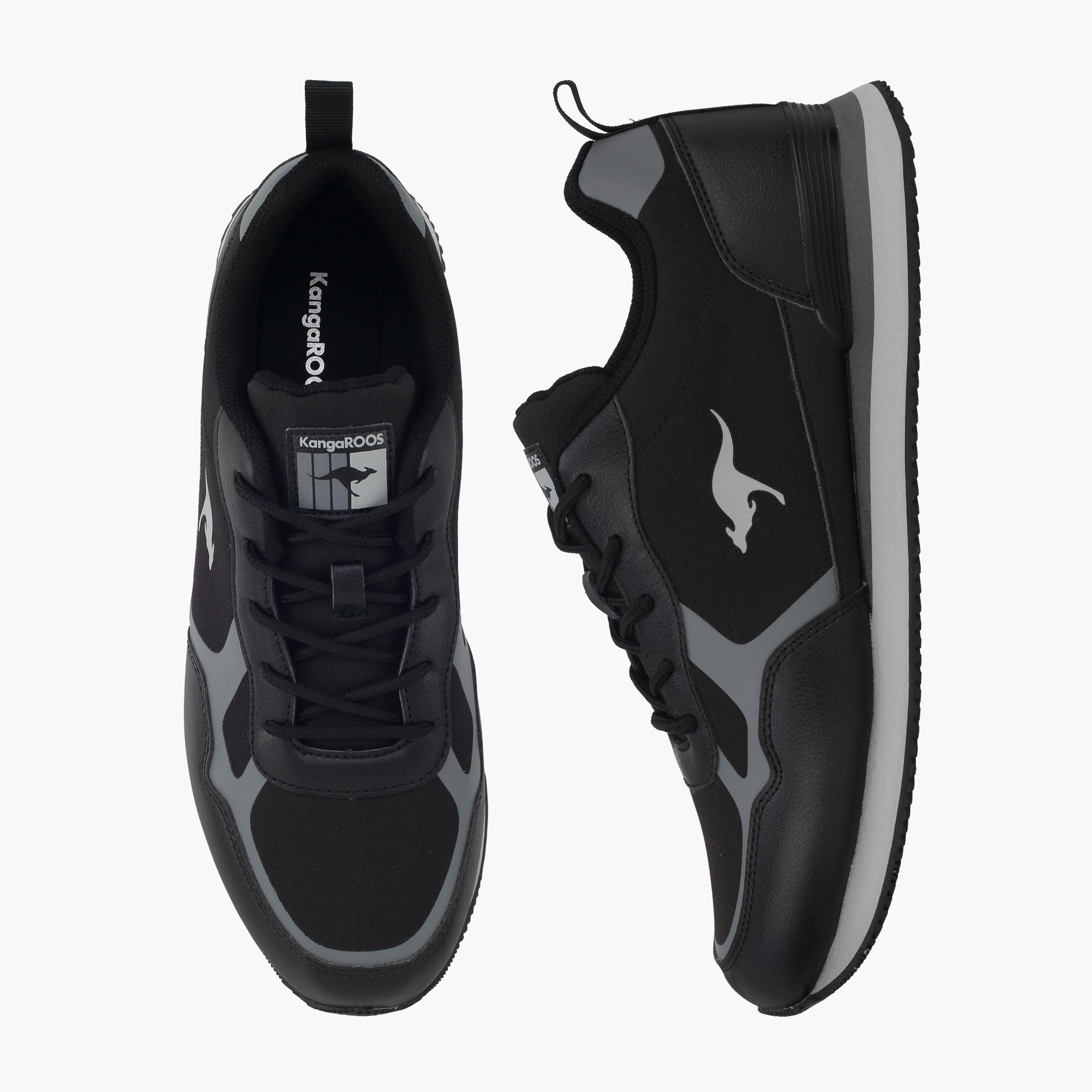 KangaROOS Men Panelled Lace-Up Sports Shoes-men-shoes-sneakers-image-1