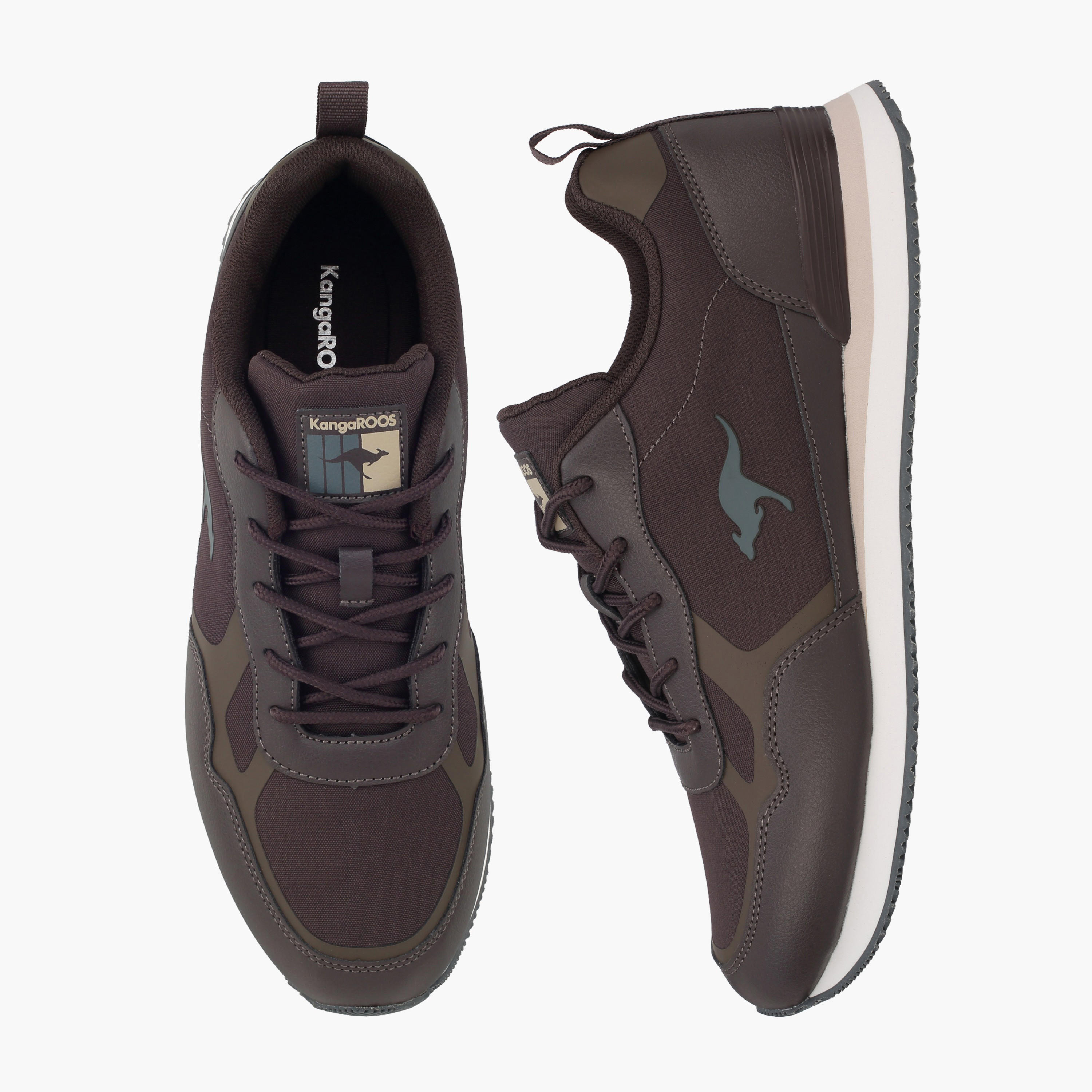 KangaROOS Men Panelled Lace-Up Sports Shoes-men-shoes-sneakers-image-1