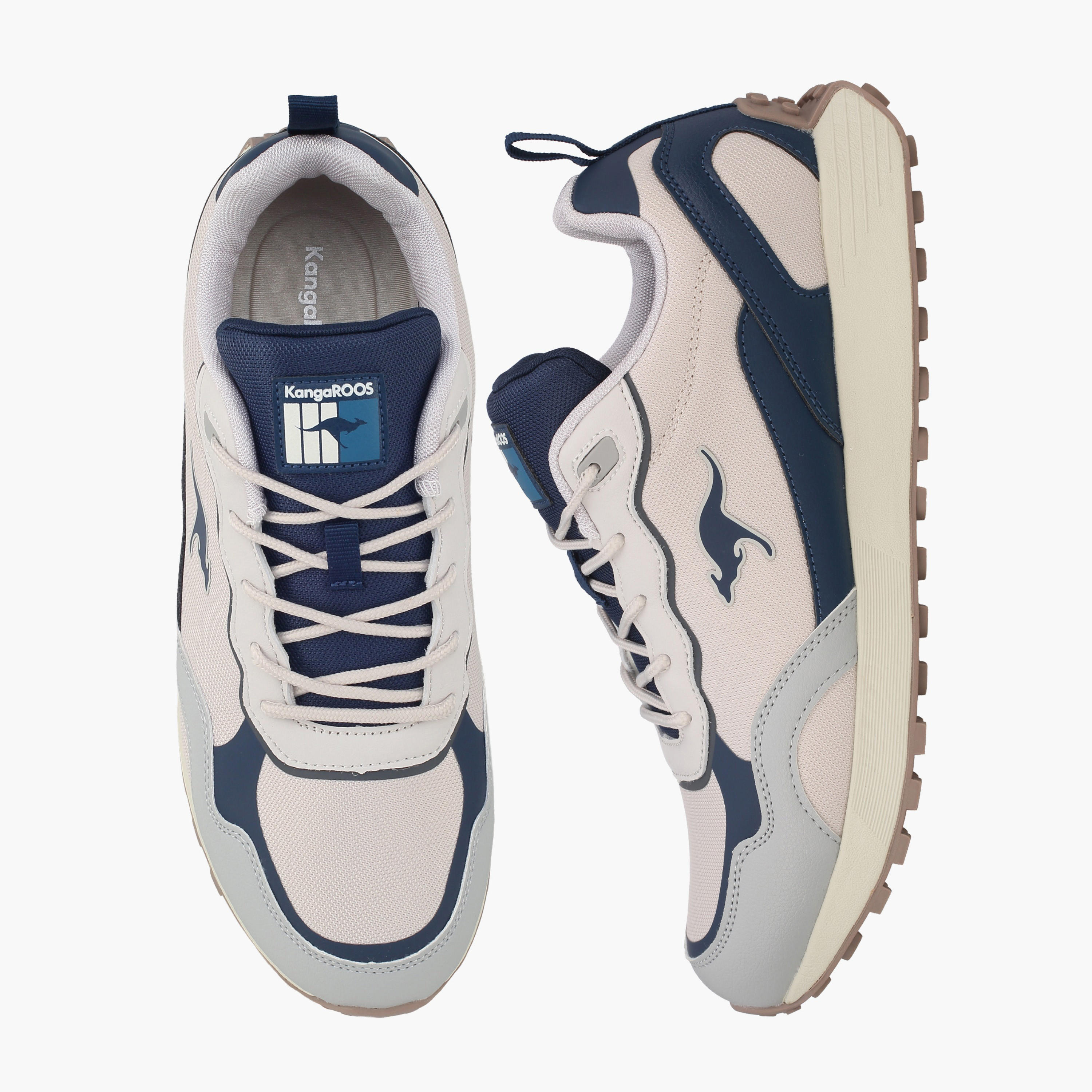KangaROOS Men Panelled Lace-Up Sports Shoes-men-shoes-sneakers-image-1