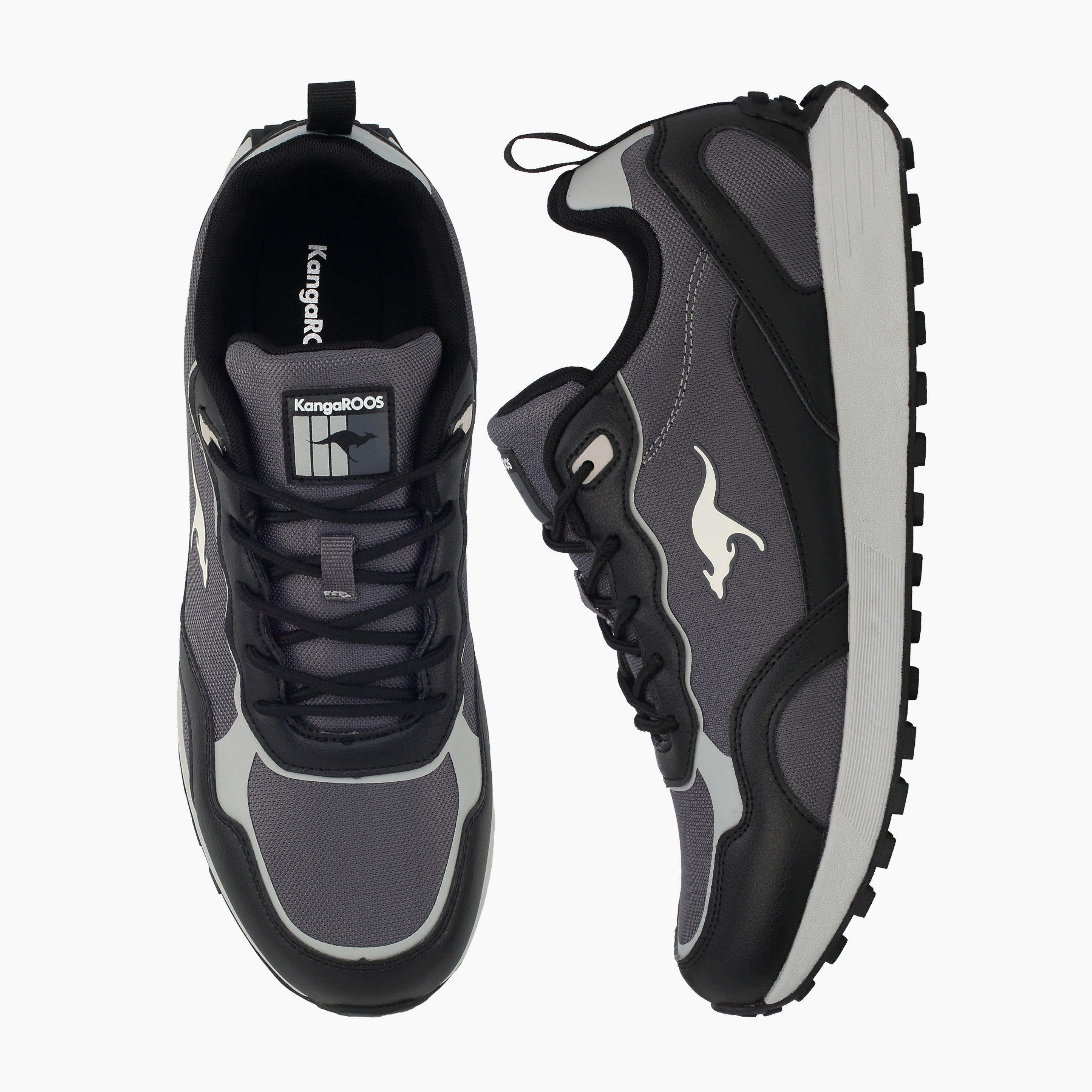 KangaROOS Men Panelled Lace-Up Sports Shoes-men-shoes-sneakers-image-1