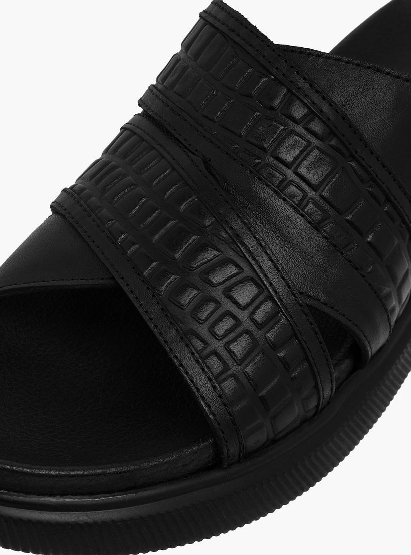 Duchini Men Leather Cross Strap Sandals-men-shoes-sandals-image-4