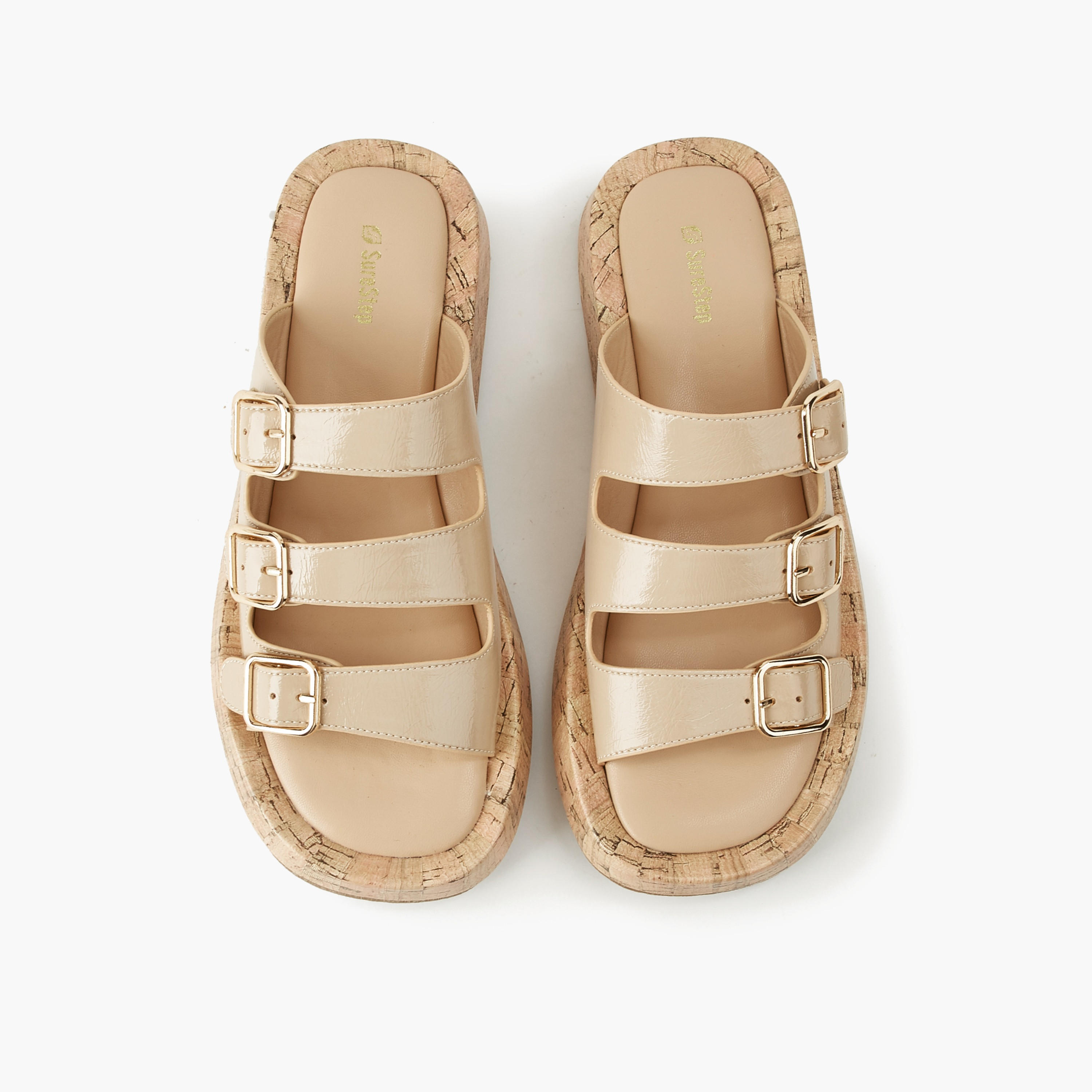 صندل للنساء بثلاثة إبزيمات من شورستيب-women-shoes-sandals-heeled-image-1