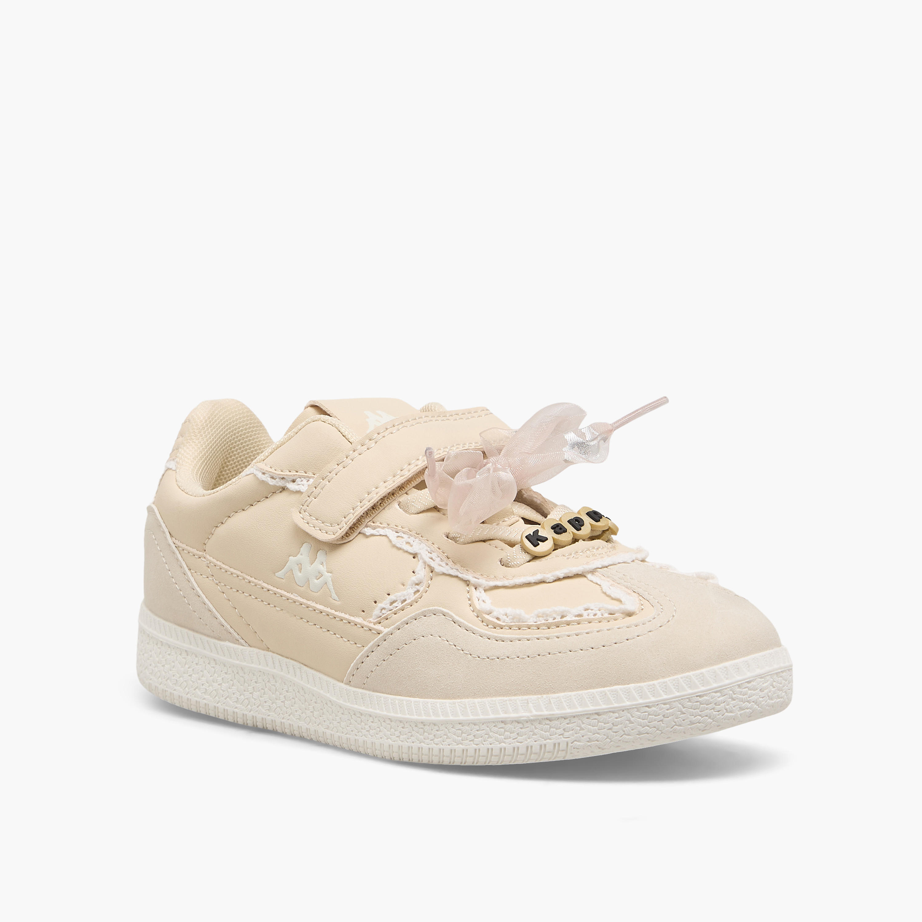 حذاء للفتيات بشريط لاصق وتفاصيل دانتيل من كابا-girls-shoes-sneakers-image-2