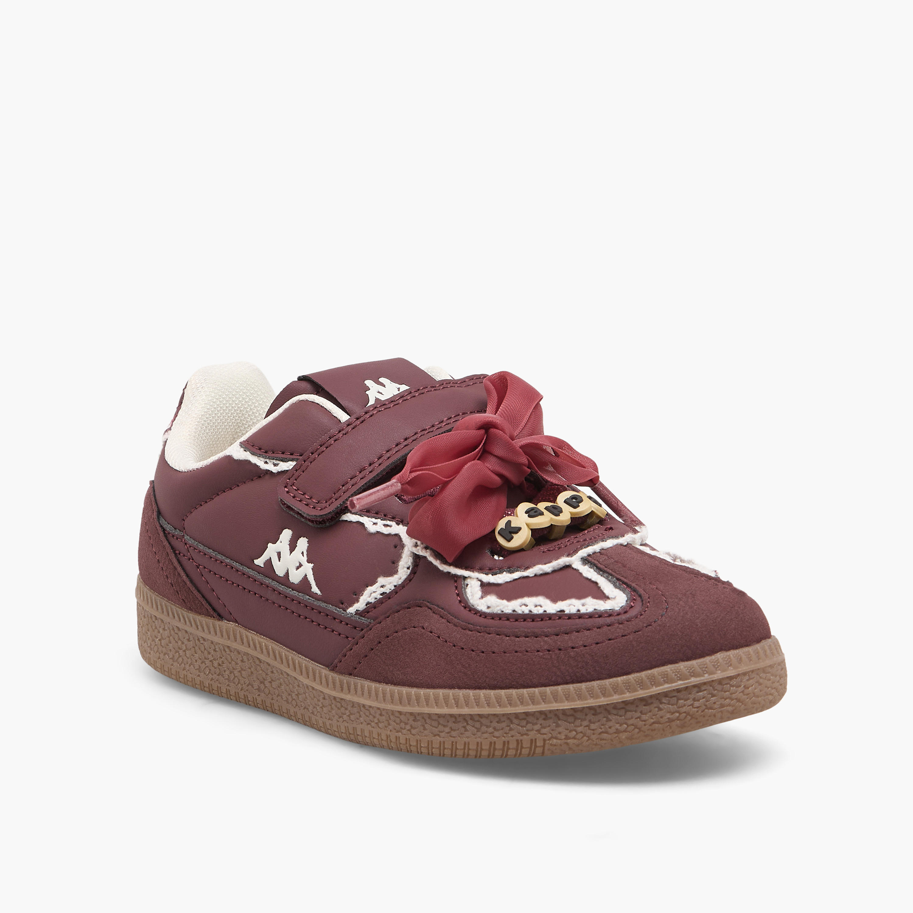 حذاء للفتيات بشريط لاصق وتفاصيل دانتيل من كابا-girls-shoes-sneakers-image-2