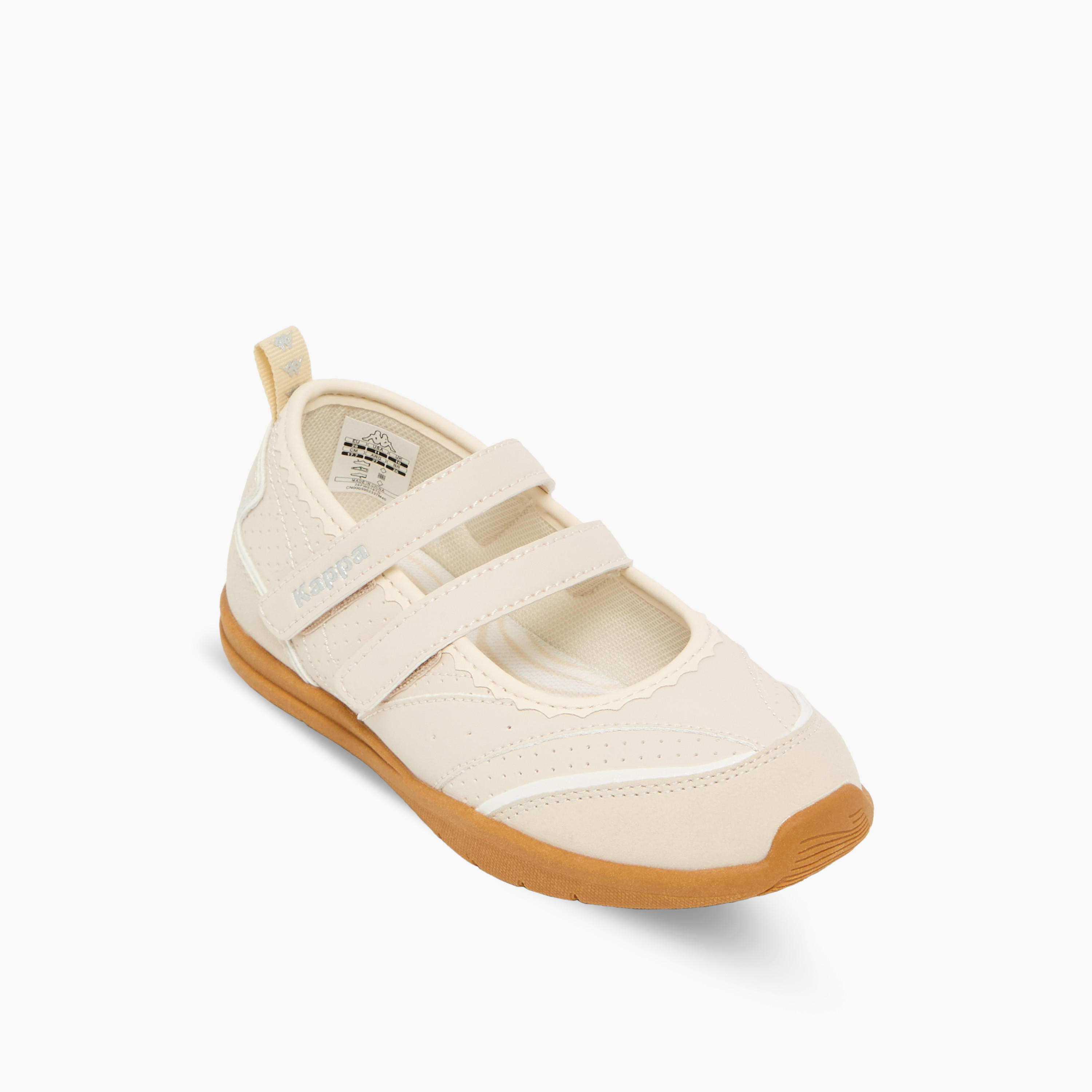 حذاء سنيكرينا مخطط بشريط إغلاق لاصق للبنات من كابا-girls-shoes-maryjanes-image-2