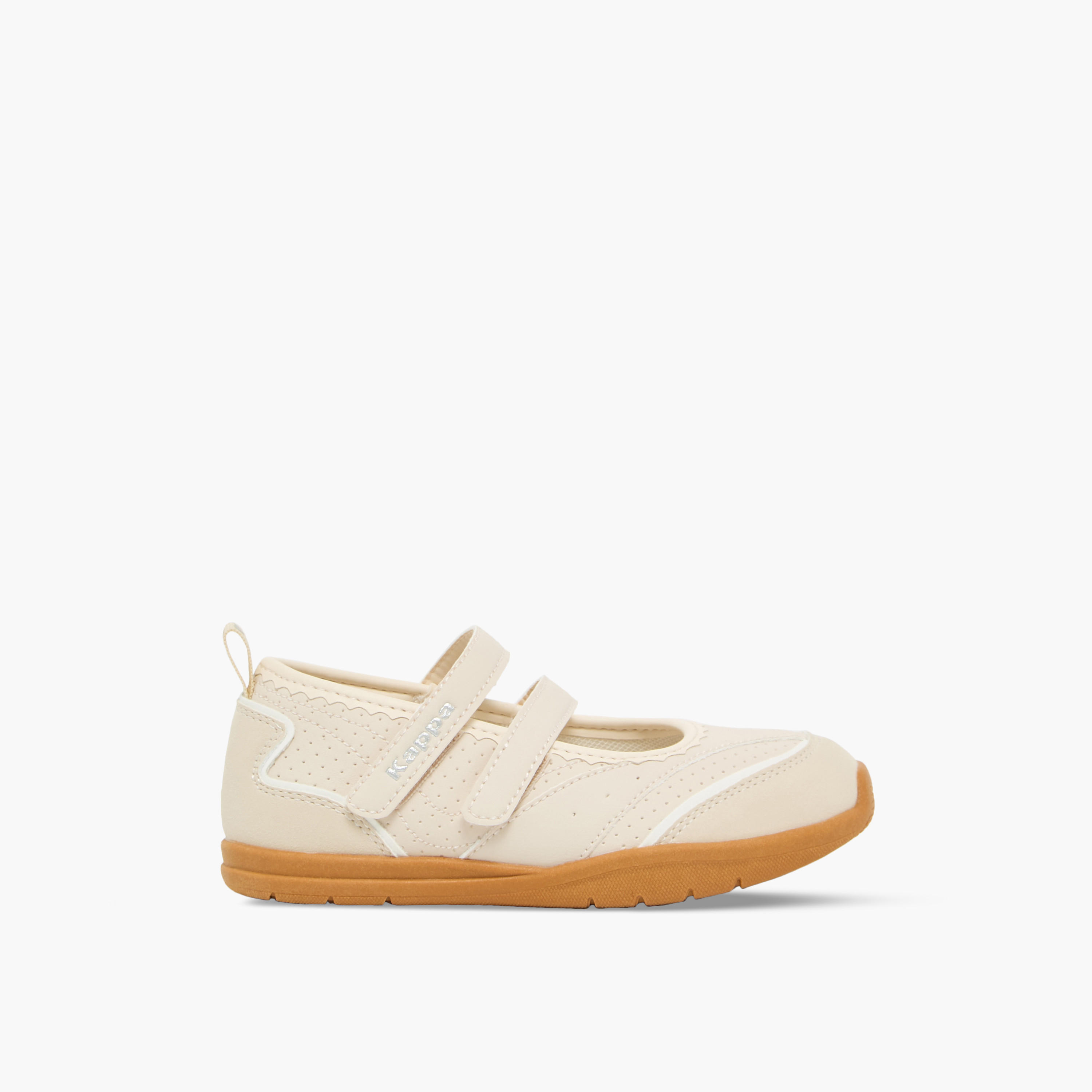 حذاء سنيكرينا مخطط بشريط إغلاق لاصق للبنات من كابا-girls-shoes-maryjanes-image-3