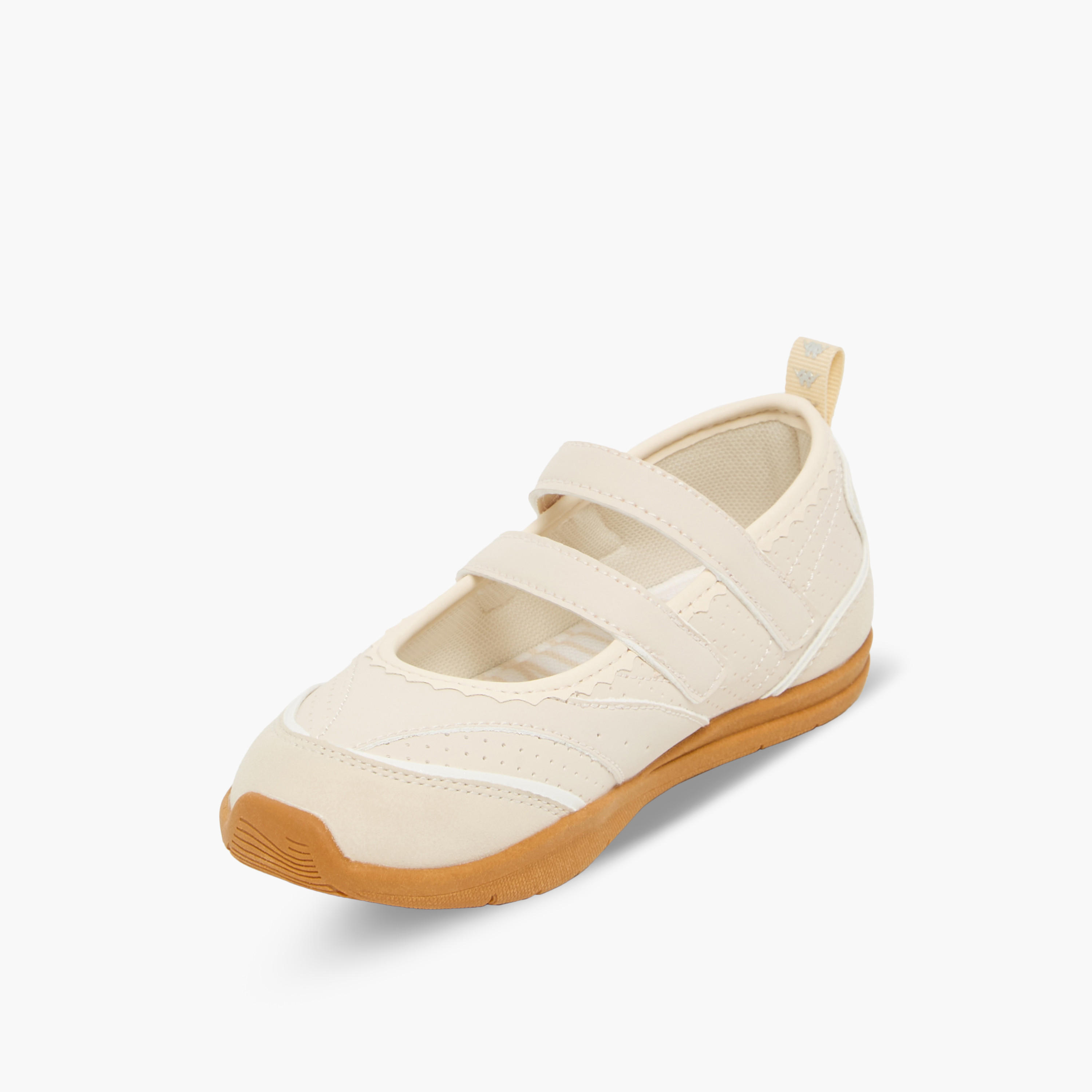 حذاء سنيكرينا مخطط بشريط إغلاق لاصق للبنات من كابا-girls-shoes-maryjanes-image-4