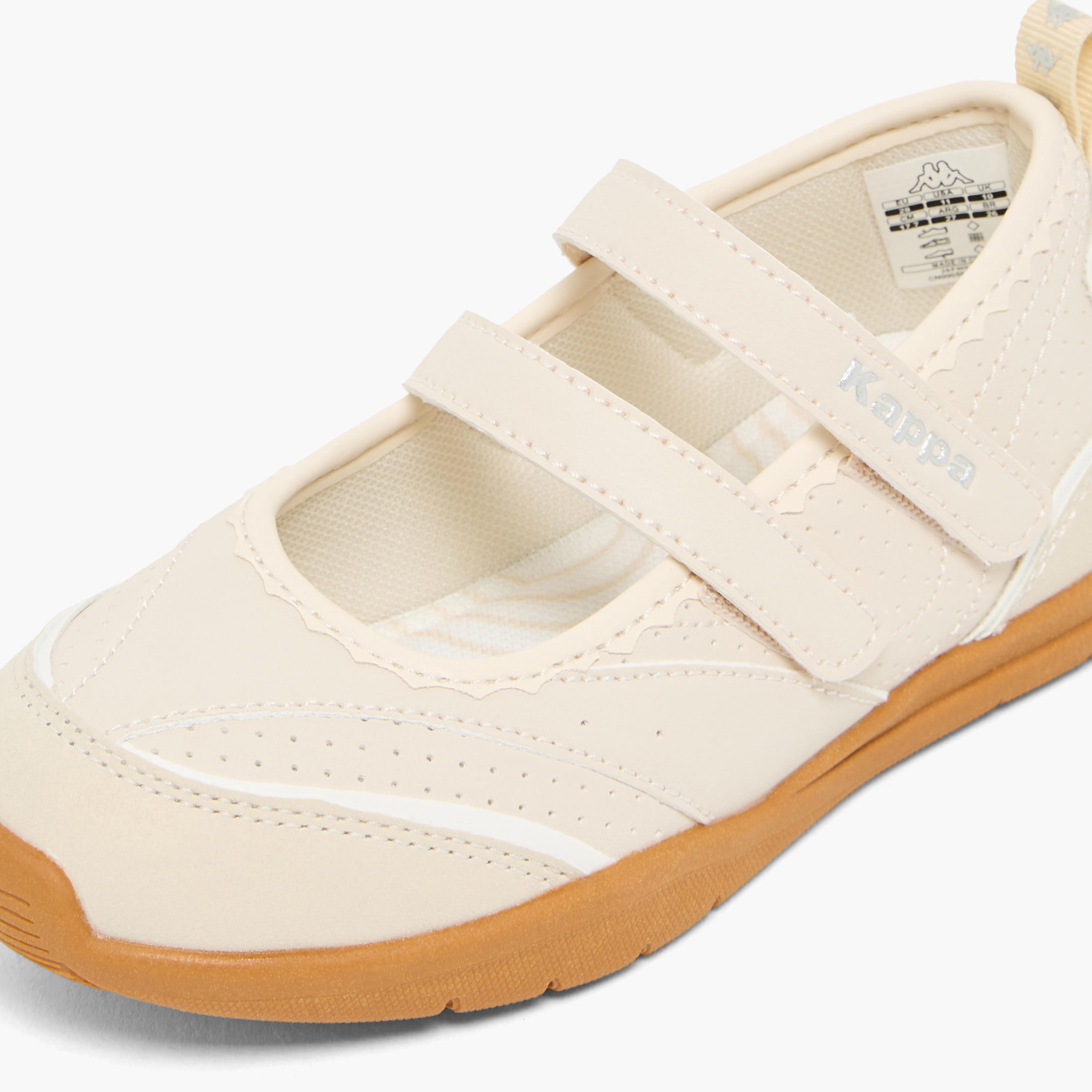 حذاء سنيكرينا مخطط بشريط إغلاق لاصق للبنات من كابا-girls-shoes-maryjanes-image-7