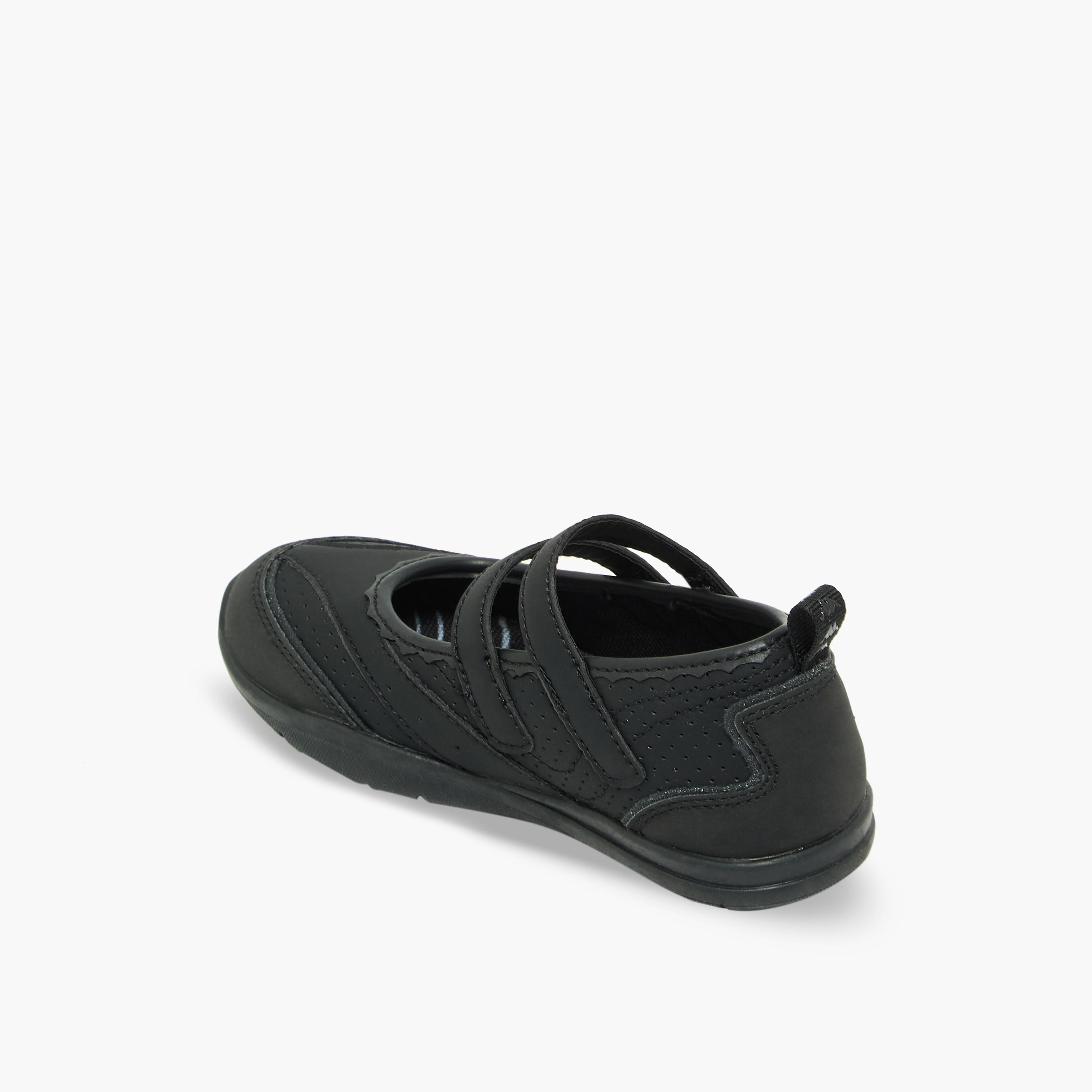 حذاء سنيكرينا مخطط بشريط إغلاق لاصق للبنات من كابا-girls-shoes-maryjanes-image-5