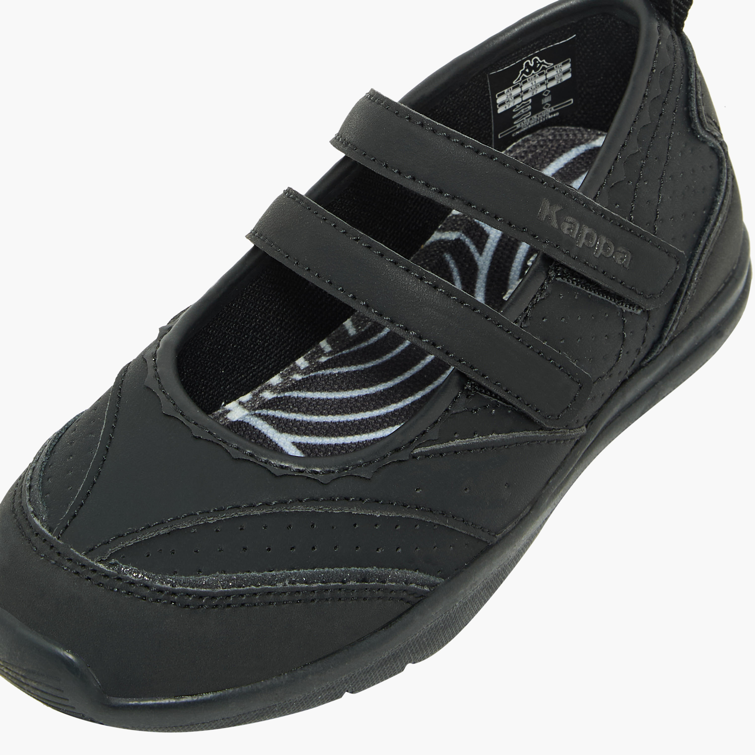 حذاء سنيكرينا مخطط بشريط إغلاق لاصق للبنات من كابا-girls-shoes-maryjanes-image-7