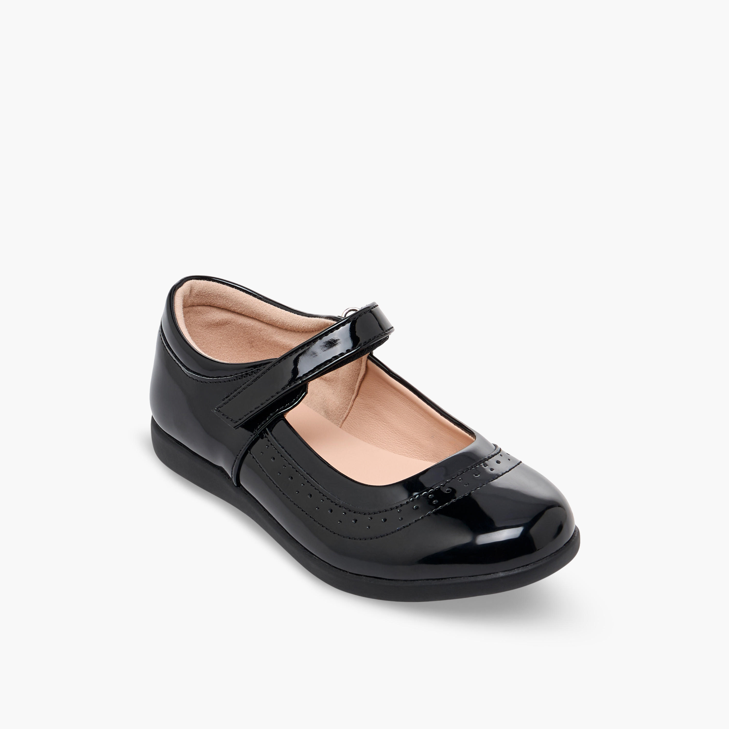 حذاء مدرسي بشريط لاصق للبنات من فلورا بيلا-girls-shoes-maryjanes-image-2
