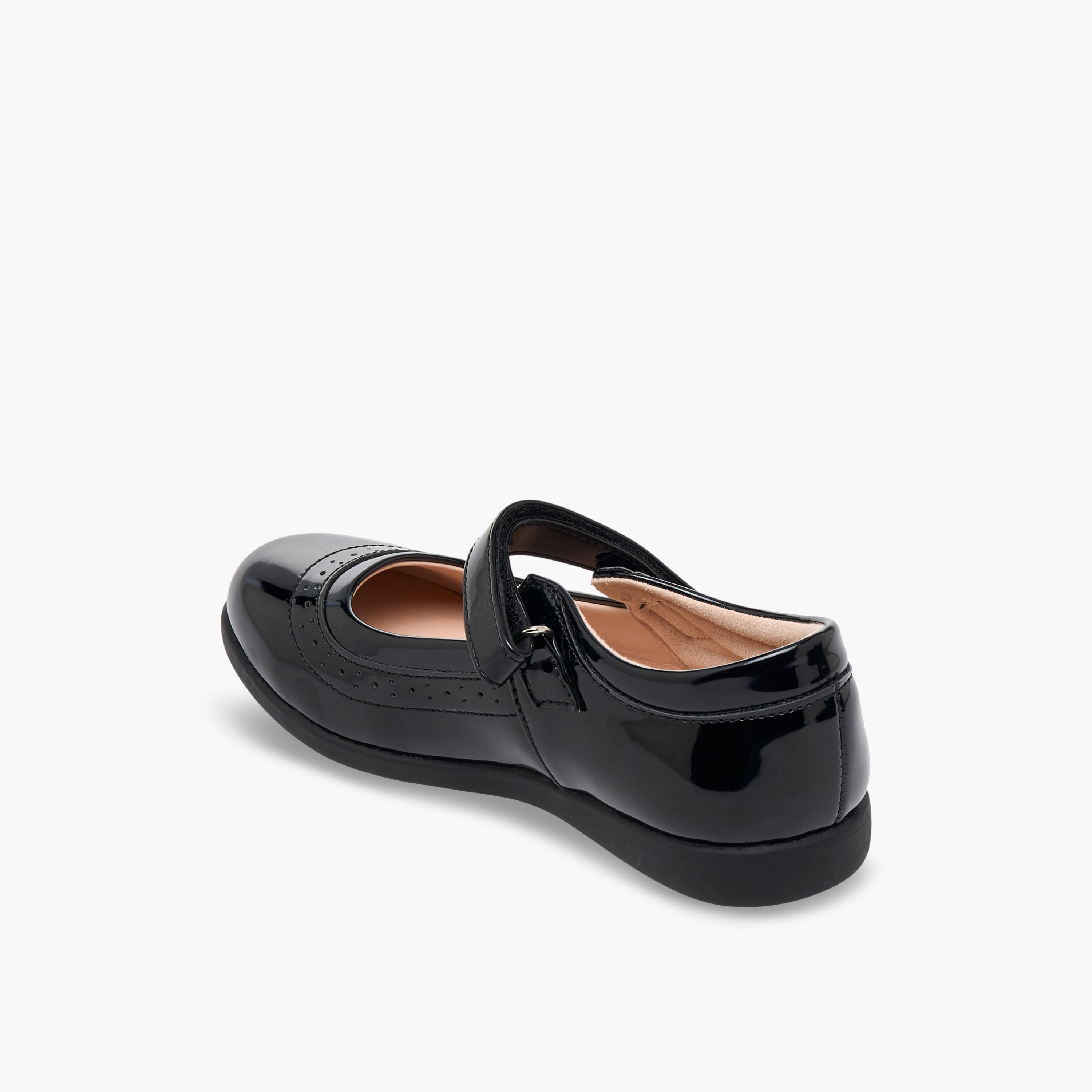 حذاء مدرسي بشريط لاصق للبنات من فلورا بيلا-girls-shoes-maryjanes-image-5