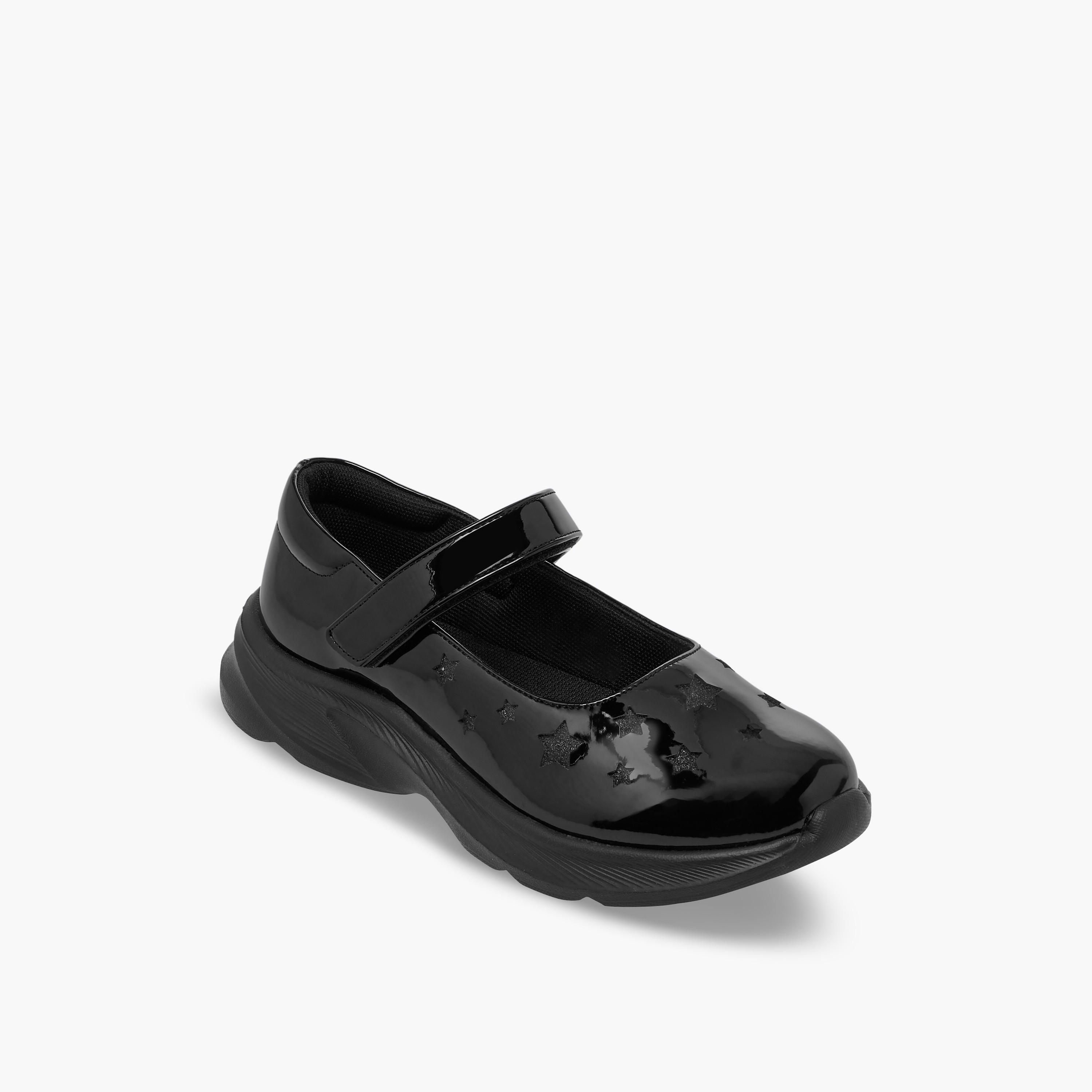 Flora Bella Girls Hook & Loop School Shoes-girls-shoes-maryjanes-image-2
