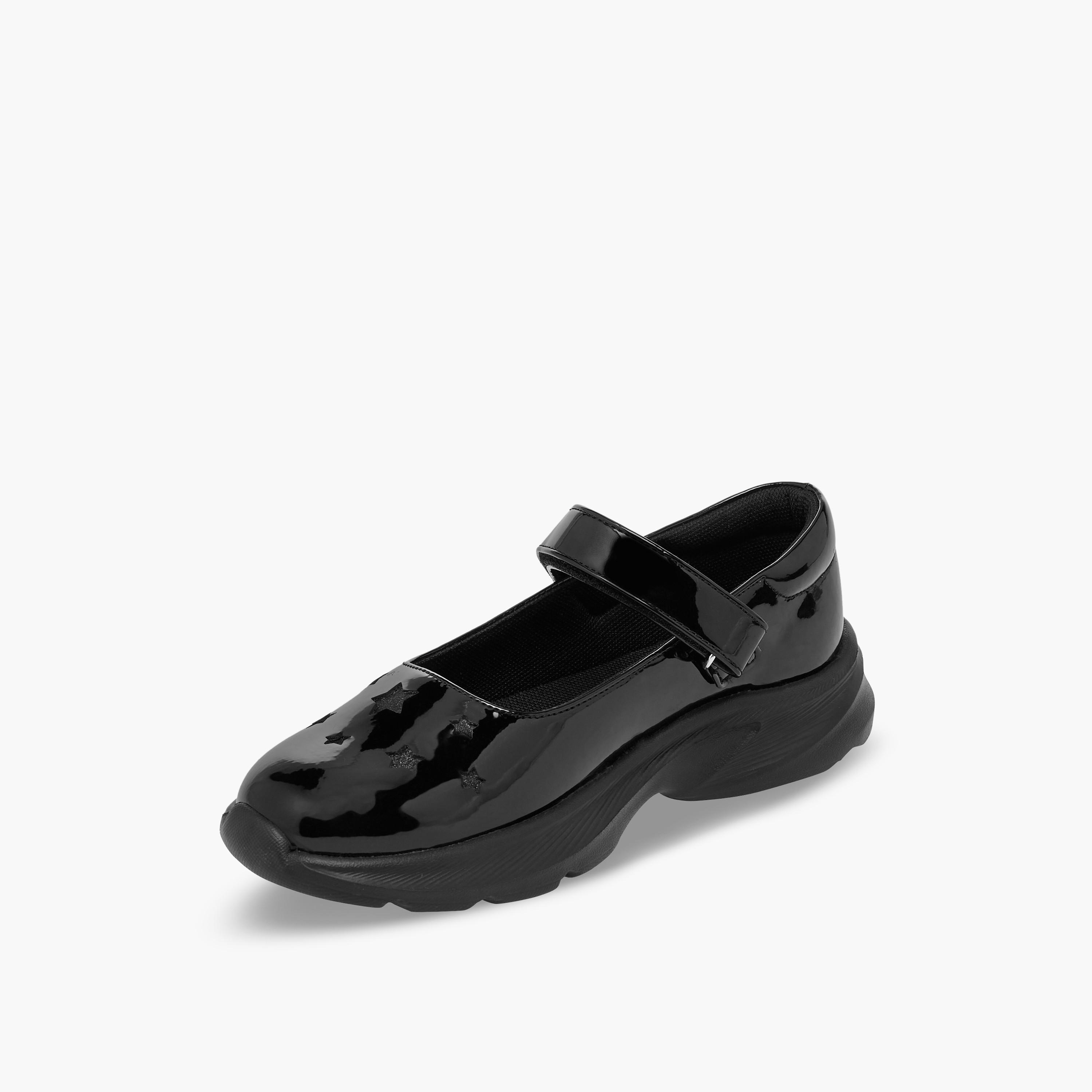 Flora Bella Girls Hook & Loop School Shoes-girls-shoes-maryjanes-image-4
