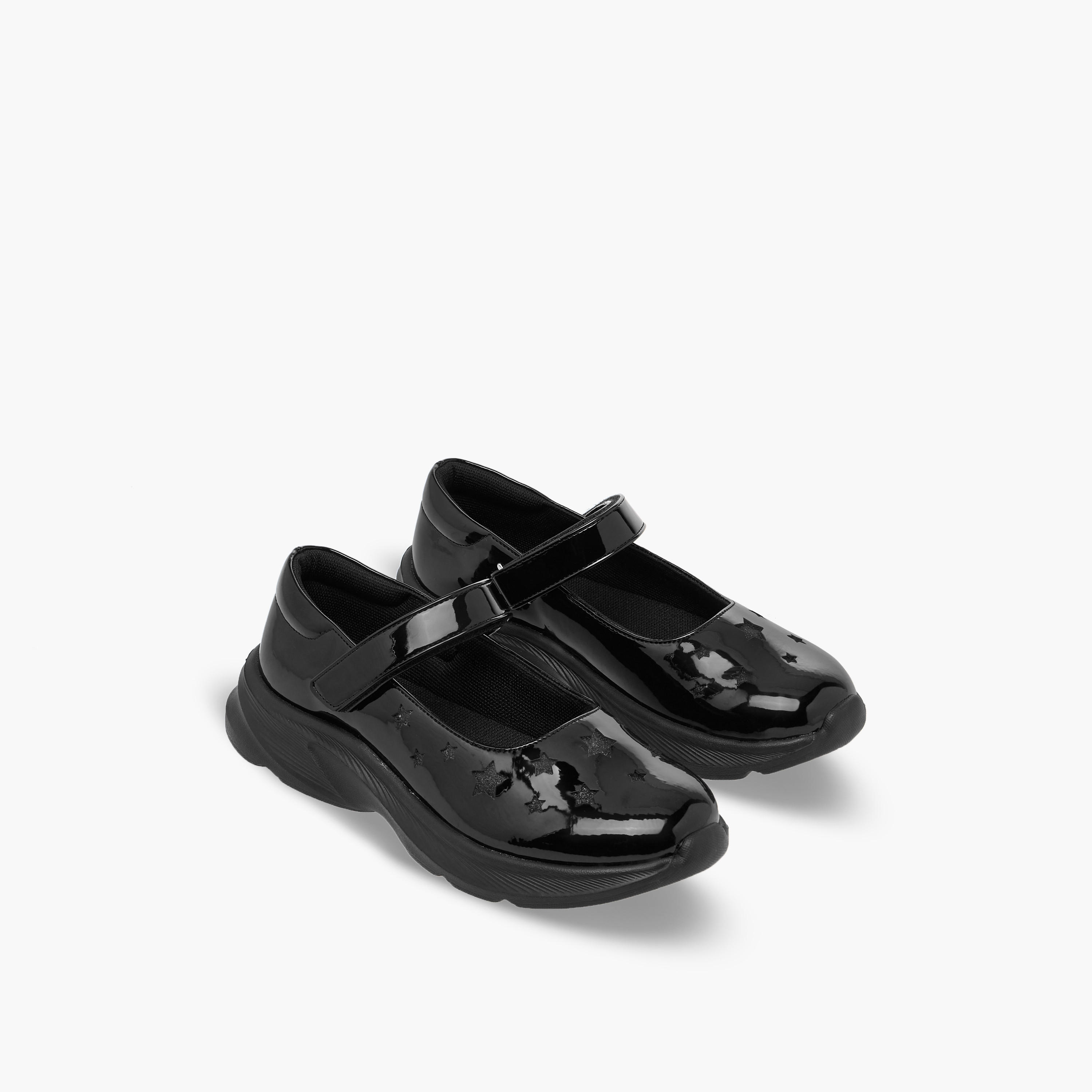 Flora Bella Girls Hook & Loop School Shoes-girls-shoes-maryjanes-image-1
