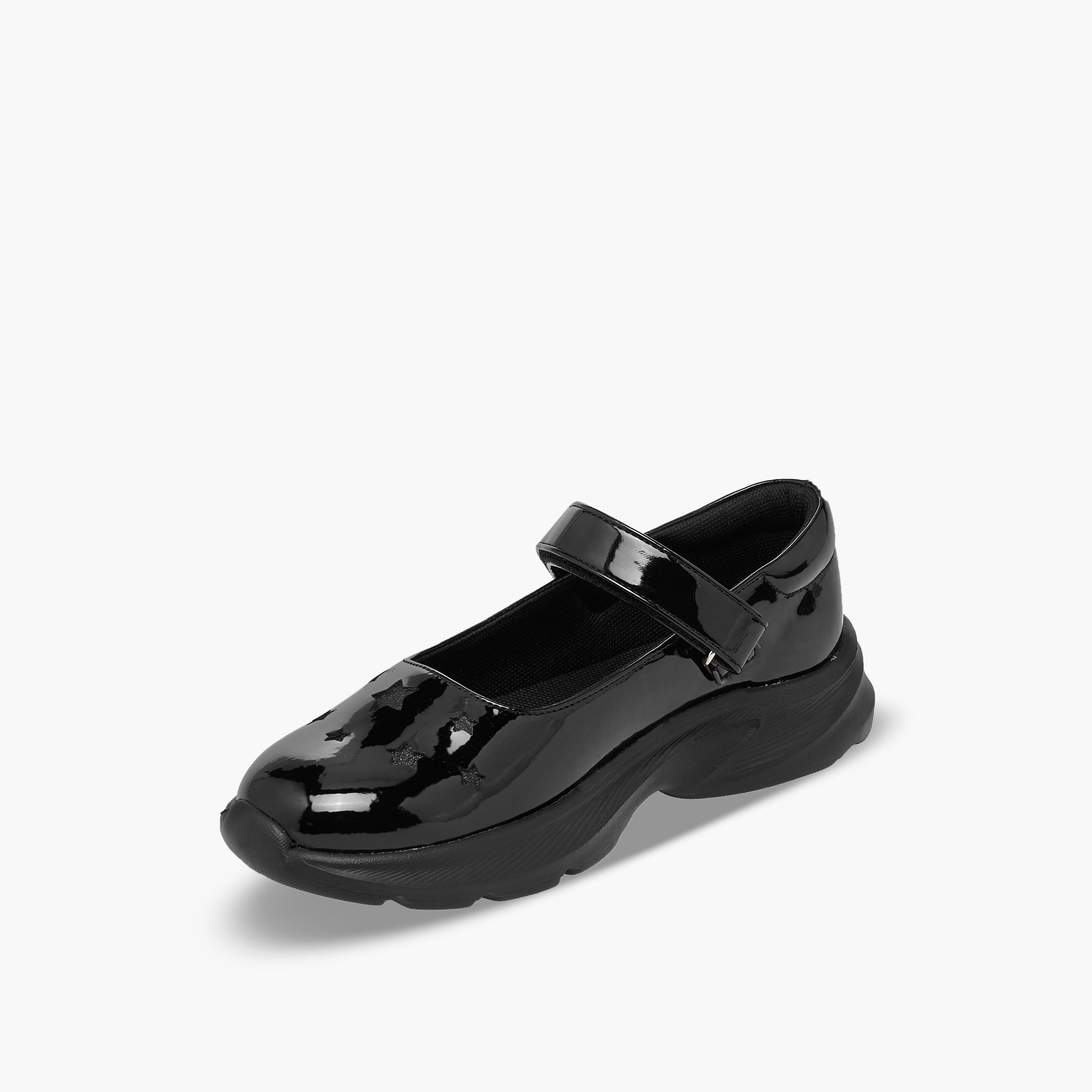 Flora Bella Girls Hook & Loop School Shoes-girls-shoes-maryjanes-image-4