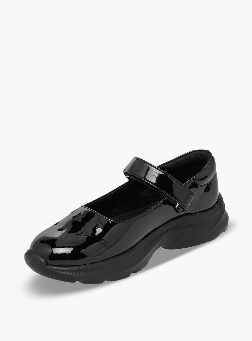 Flora Bella Girls Hook & Loop School Shoes-girls-shoes-maryjanes-image-4