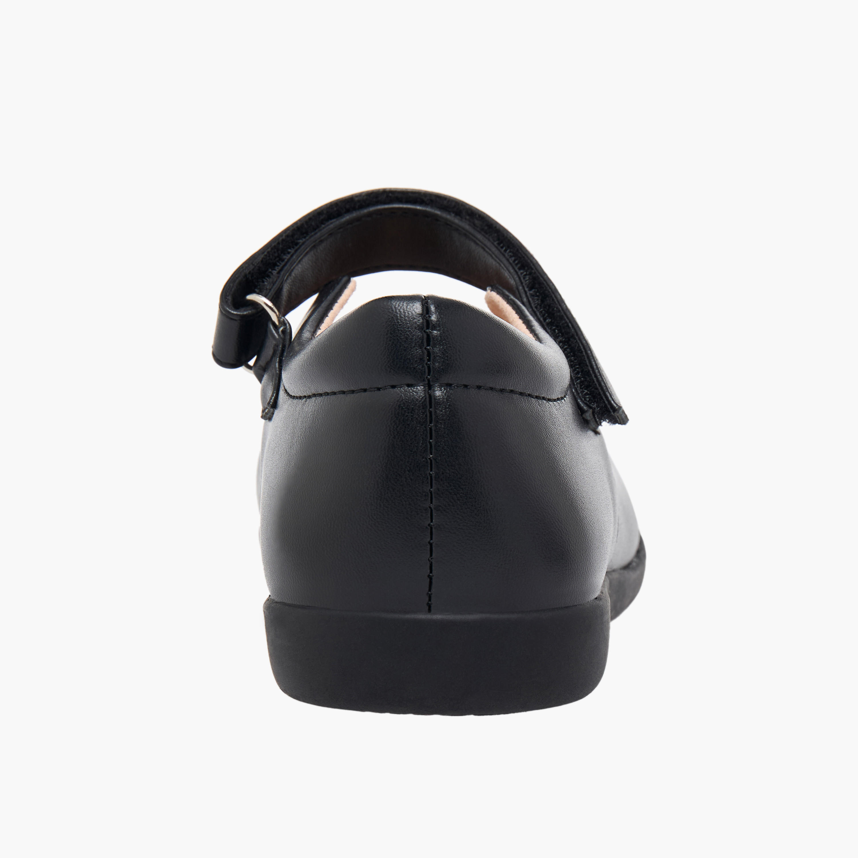 Flora Bella Girls Scalloped Detail Hook & Loop School Shoes-girls-shoes-maryjanes-image-9