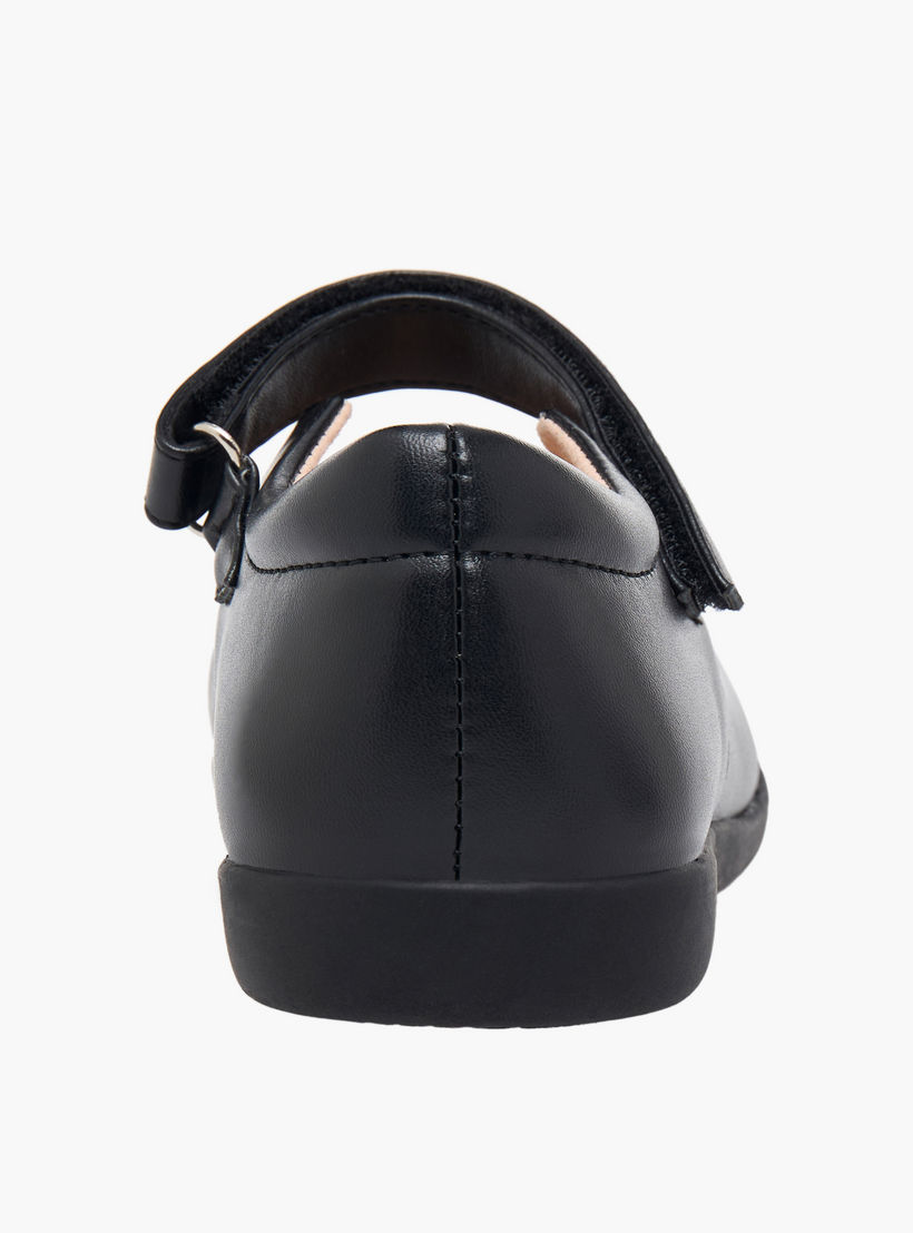 Flora Bella Girls Scalloped Detail Hook & Loop School Shoes-girls-shoes-maryjanes-image-9