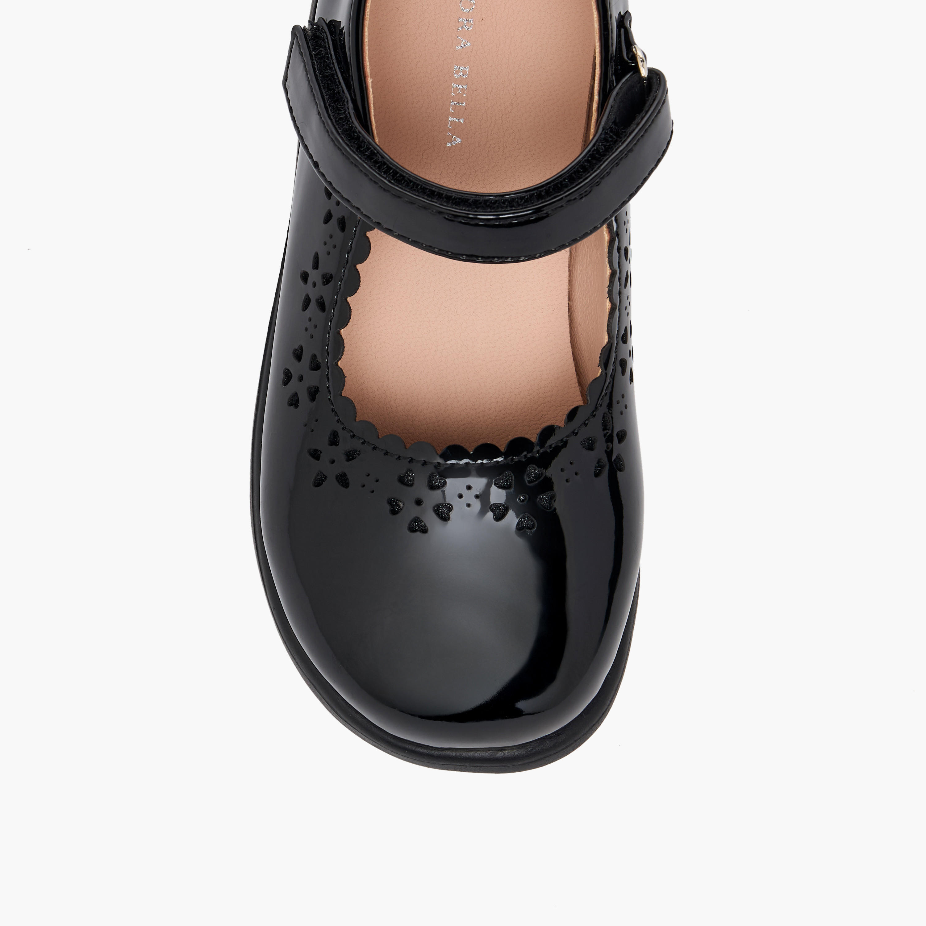 Flora Bella Girls Hook & Loop School Shoes-girls-shoes-maryjanes-image-7
