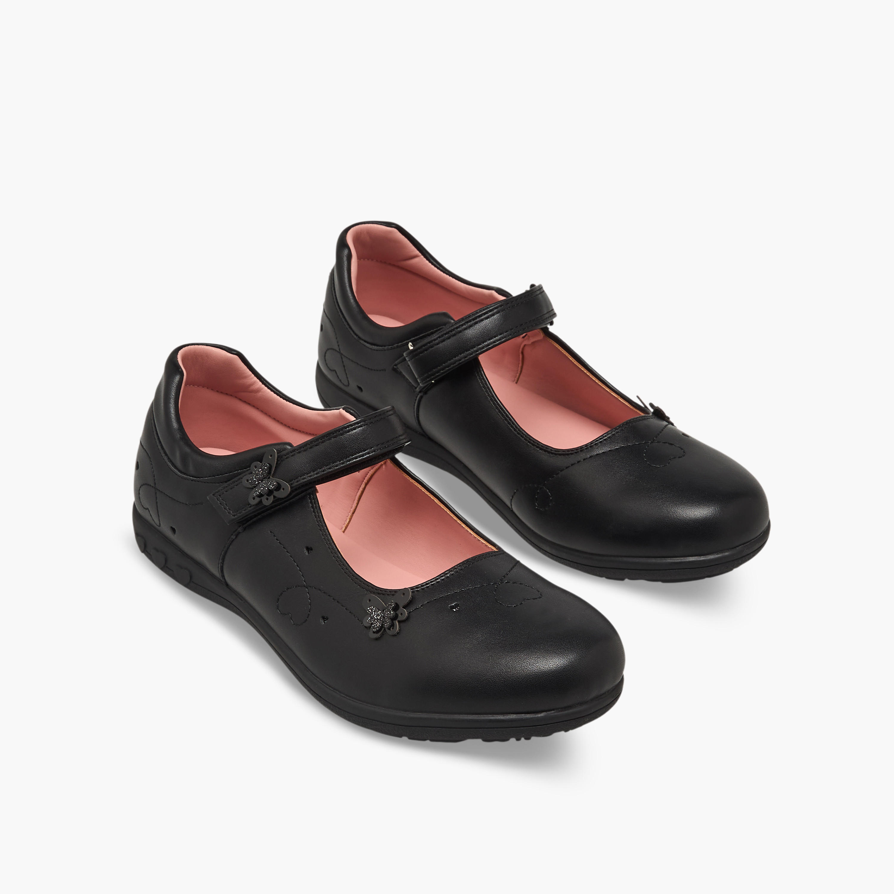 حذاء مدرسي مزين للفتيات من جونيورز-girls-shoes-maryjanes-image-1