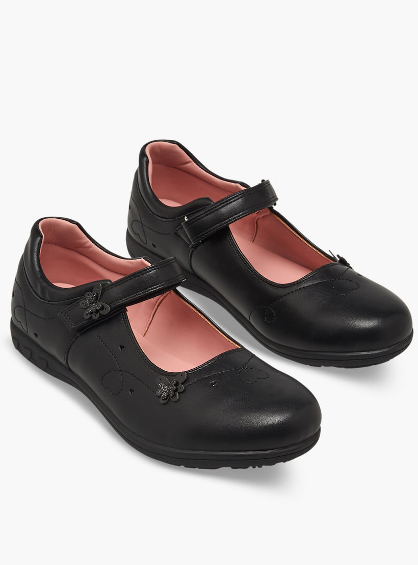 حذاء مدرسي مزين للفتيات من جونيورز-girls-shoes-maryjanes-image-1
