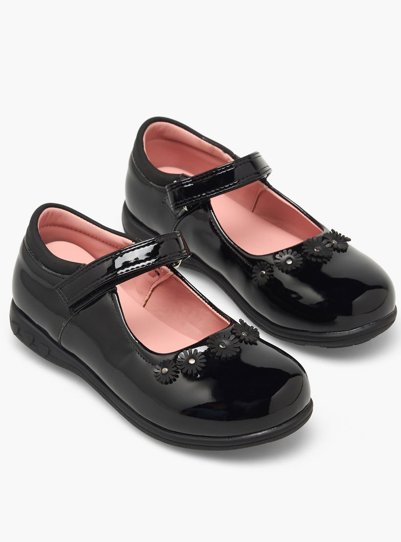 حذاء مدرسي مزين للفتيات من جونيورز-girls-shoes-maryjanes-image-1