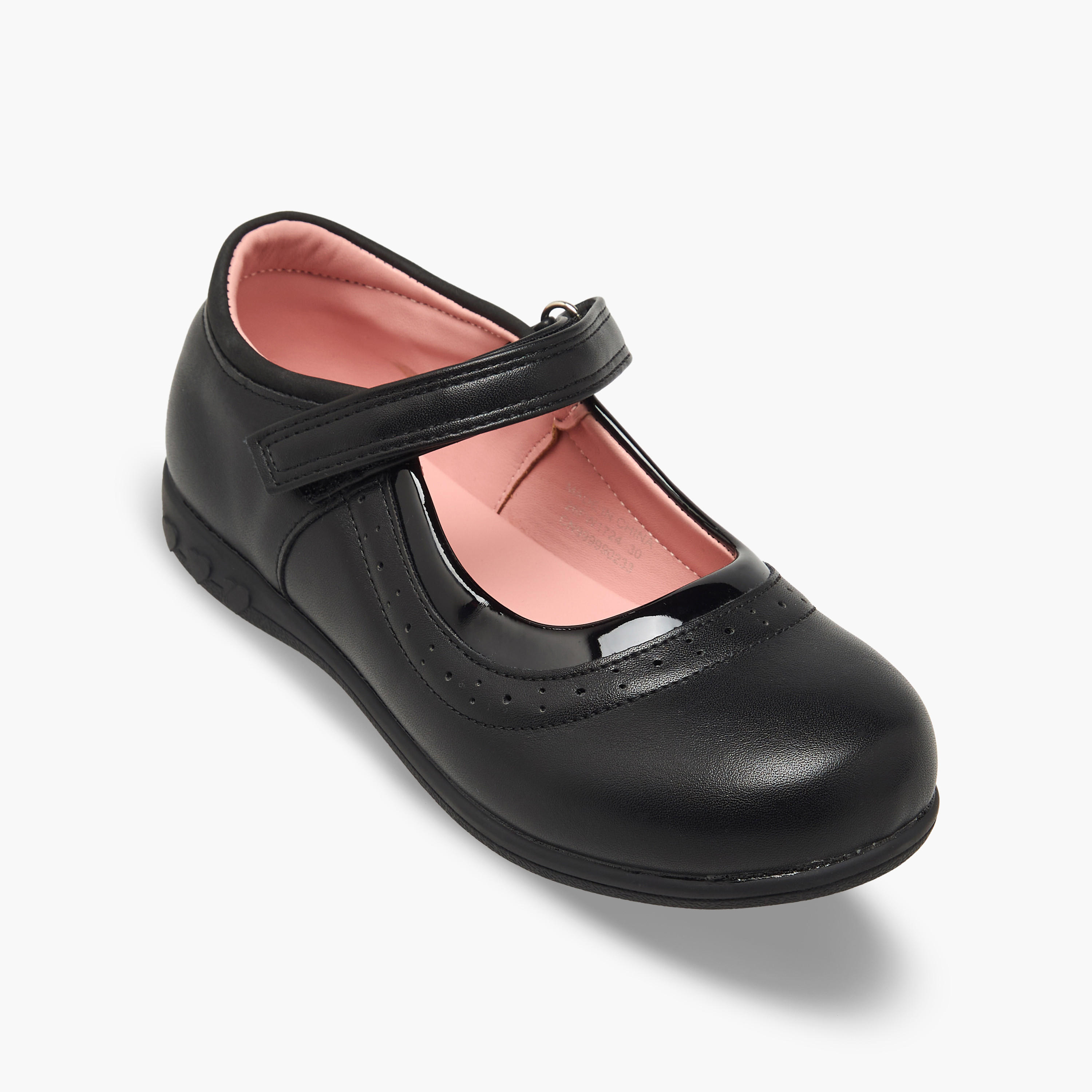 حذاء مدرسي للفتيات بشريط لاصق من جونيوز-girls-shoes-maryjanes-image-2