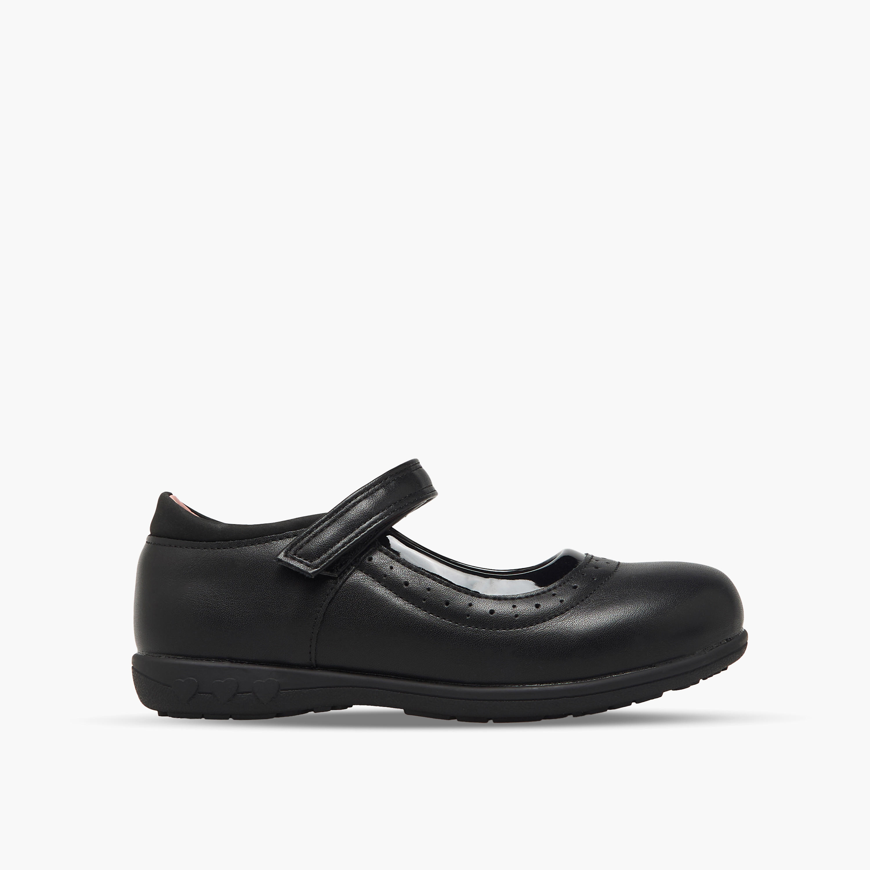 حذاء مدرسي للفتيات بشريط لاصق من جونيوز-girls-shoes-maryjanes-image-4